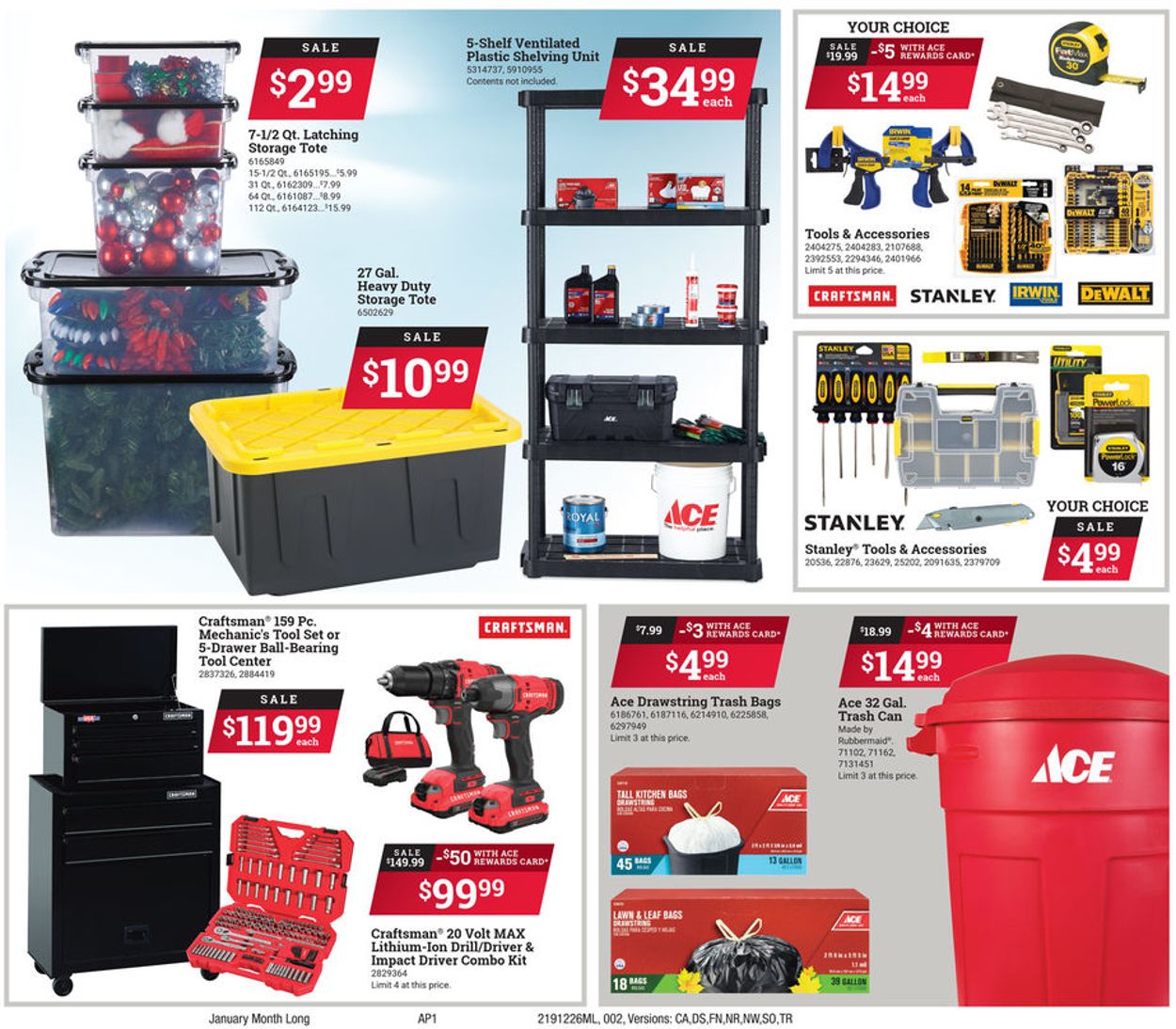 Ace Hardware Ad from 12/26/2019