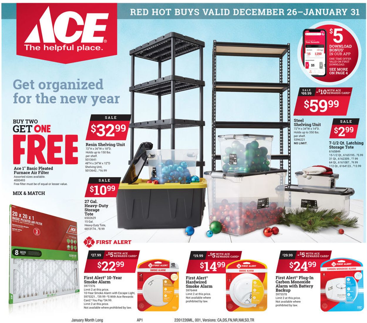 Ace Hardware Ad from 12/26/2020
