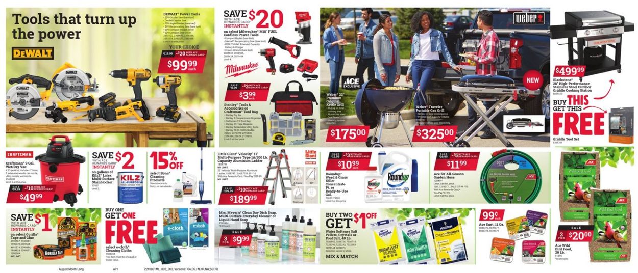 Ace Hardware Ad from 08/01/2021