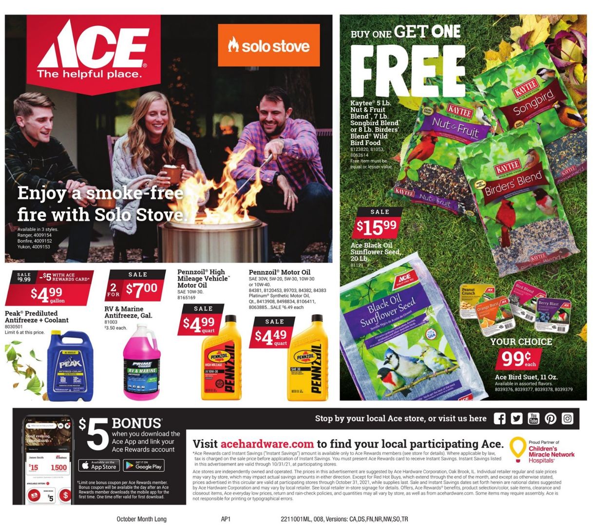 Ace Hardware Ad from 10/01/2021
