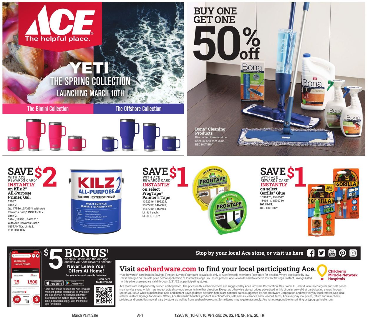 Ace Hardware Ad from 03/16/2022