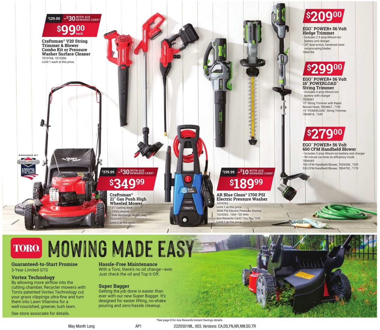 Ace Hardware Ad from 05/01/2022