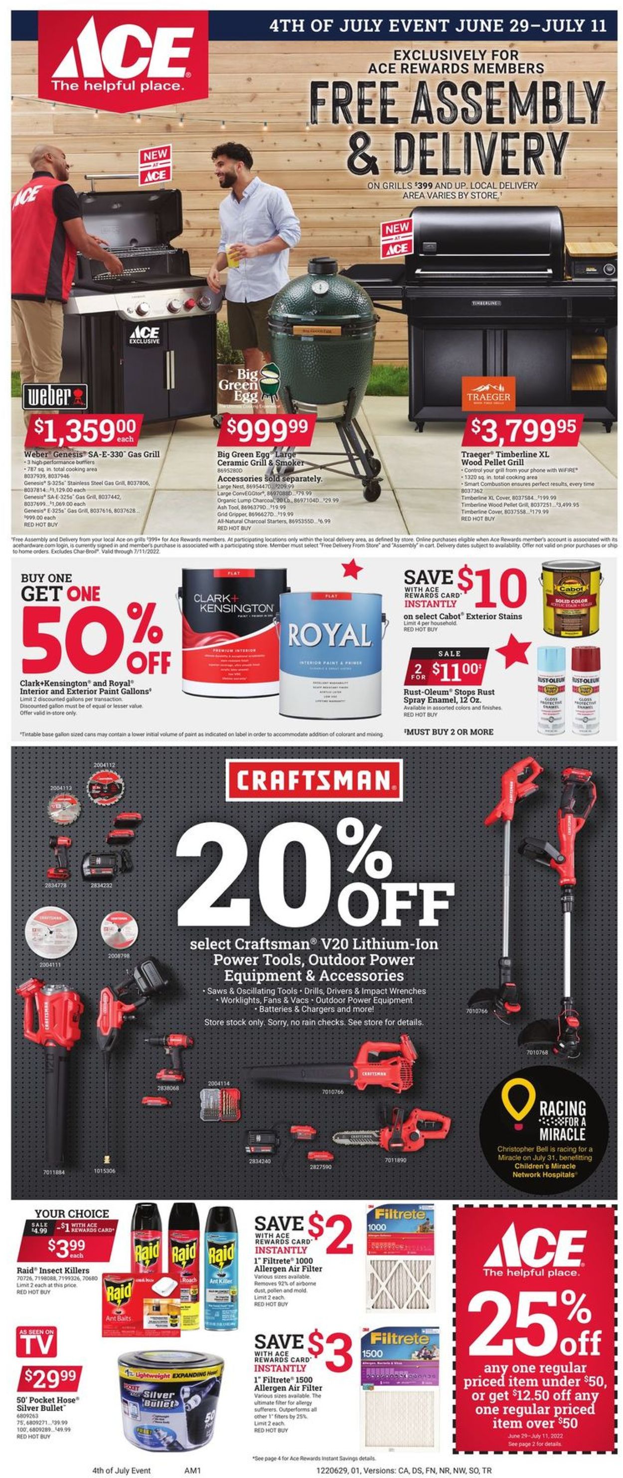 Ace Hardware Ad from 06/29/2022