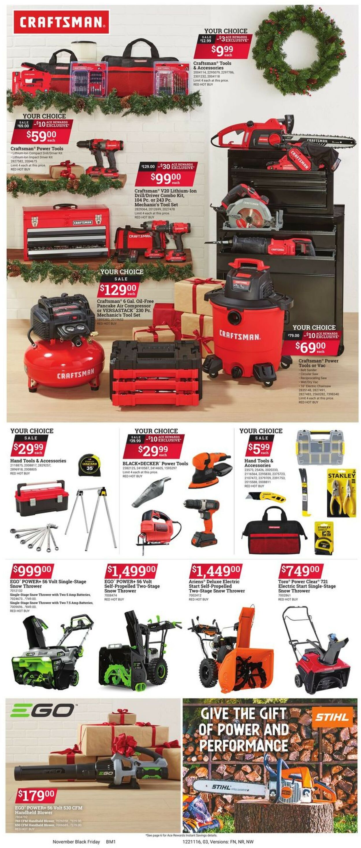 Ace Hardware Ad from 11/16/2022