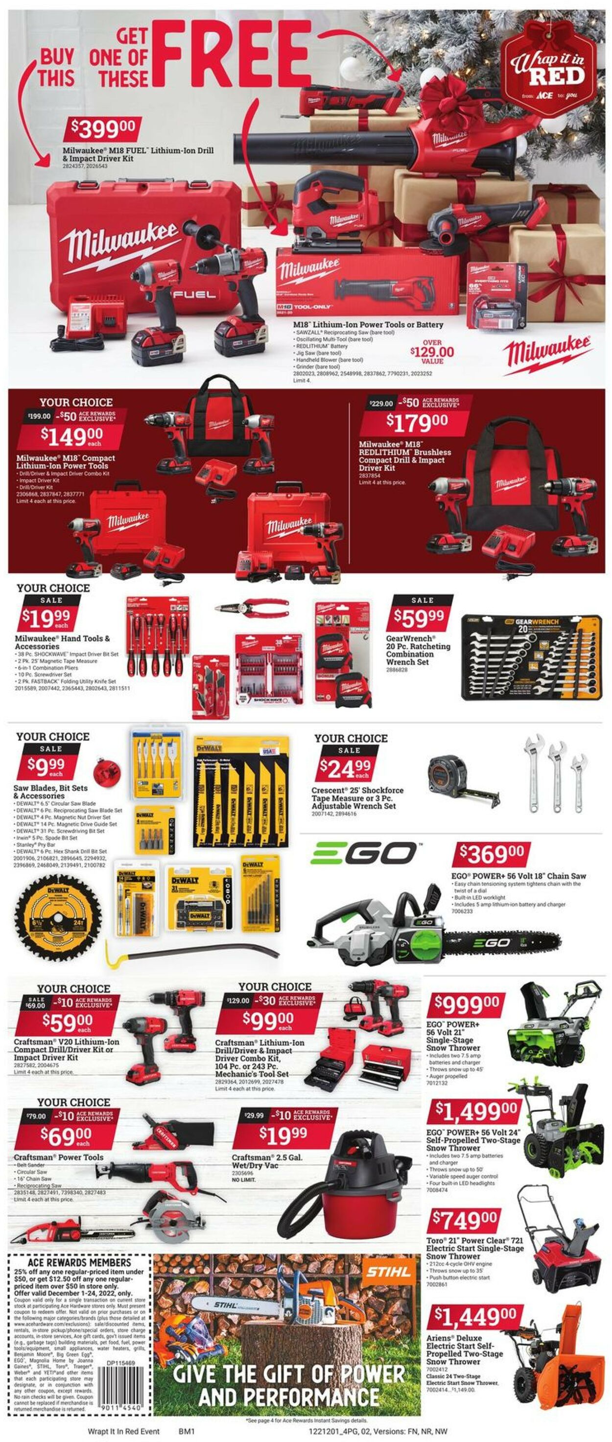 Ace Hardware Ad from 12/01/2022