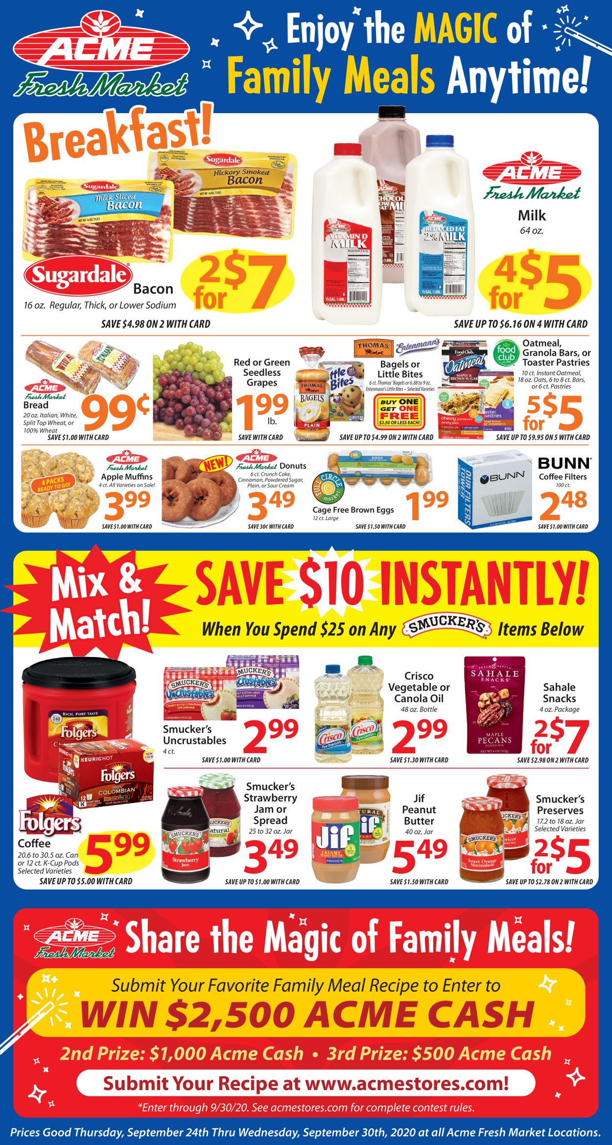 Acme Fresh Market Ad from 09/24/2020