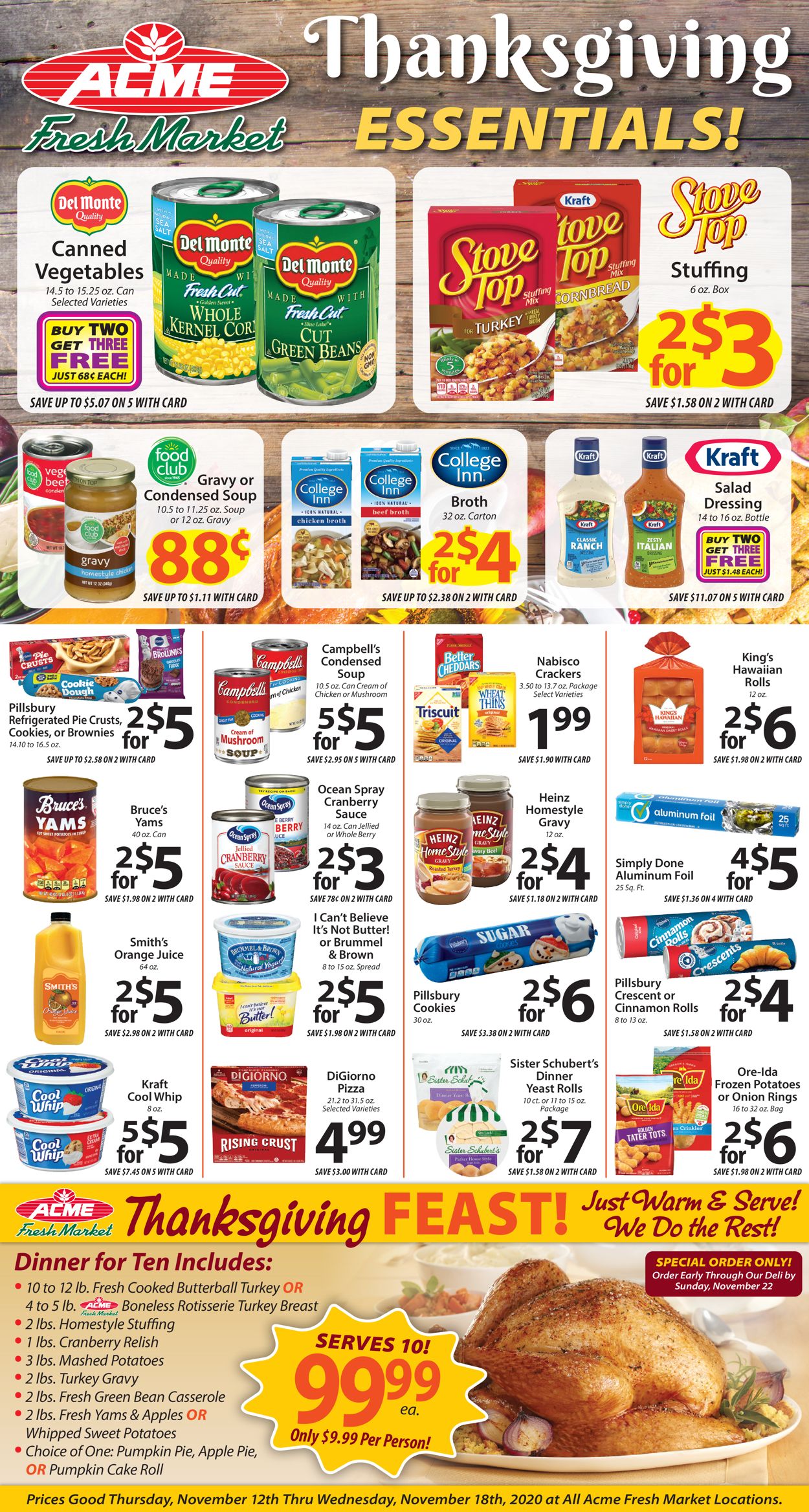Acme Fresh Market Ad from 11/12/2020