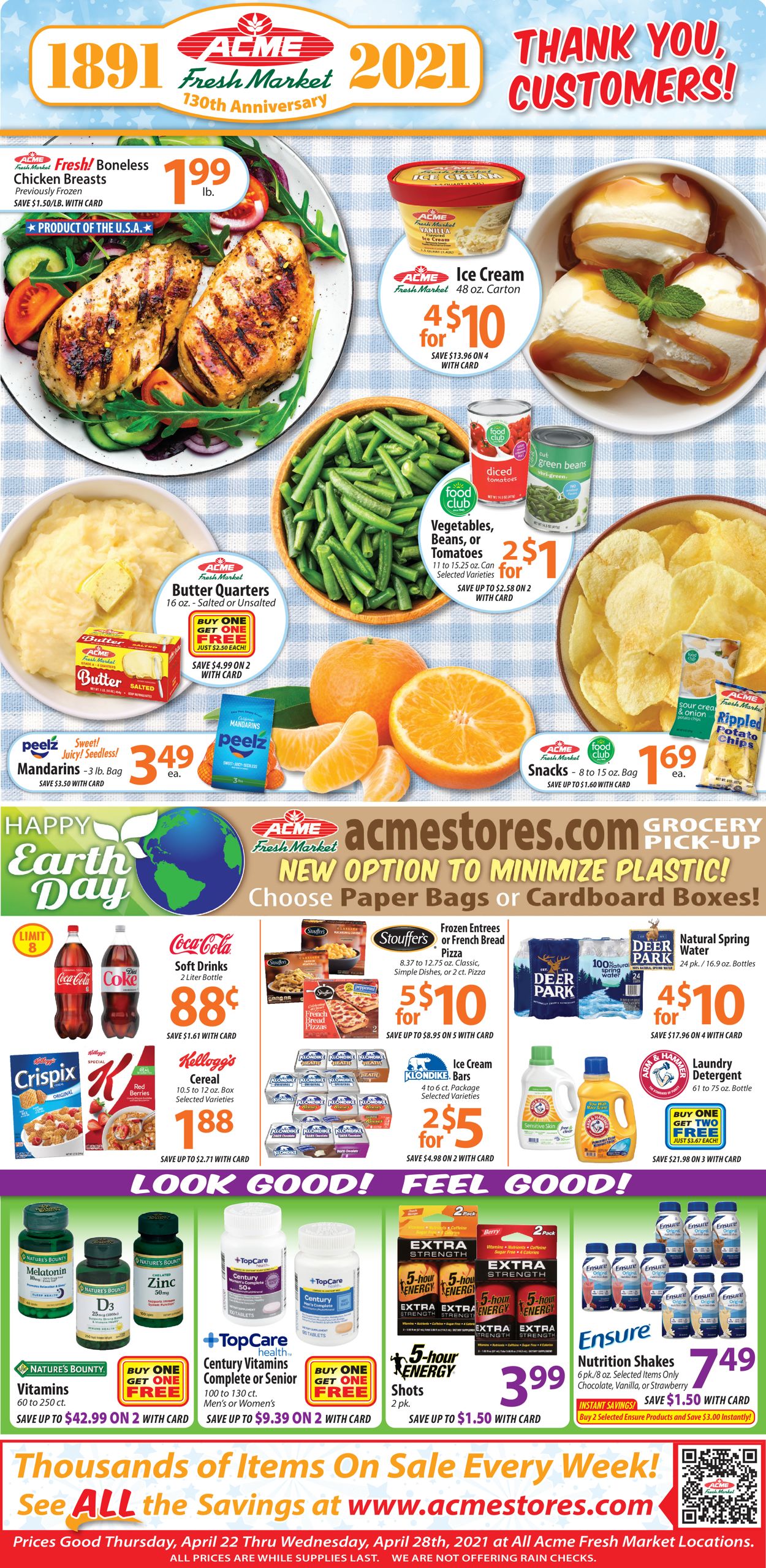 Acme Fresh Market Ad from 04/22/2021