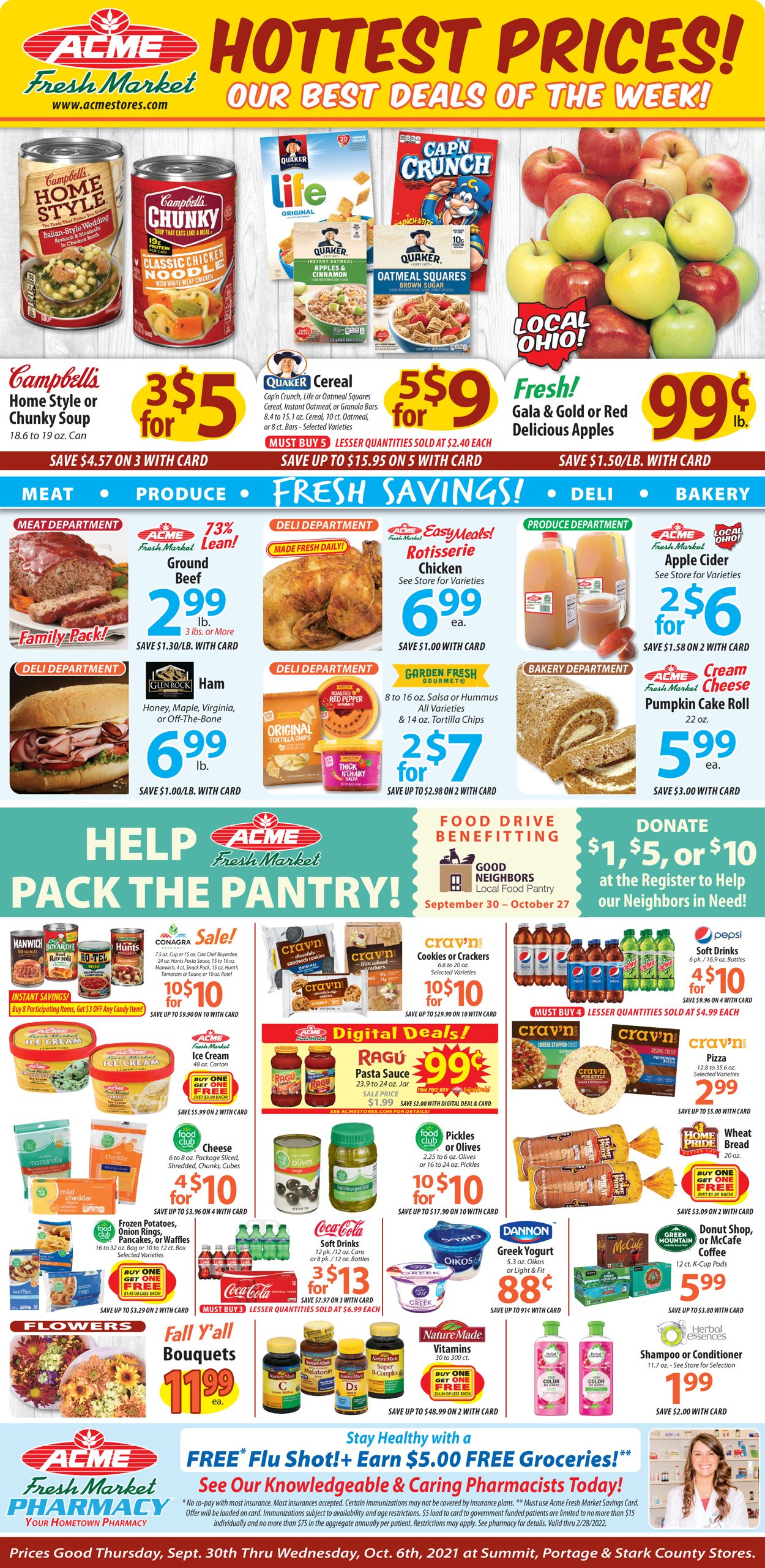 Acme Fresh Market Ad from 09/30/2021
