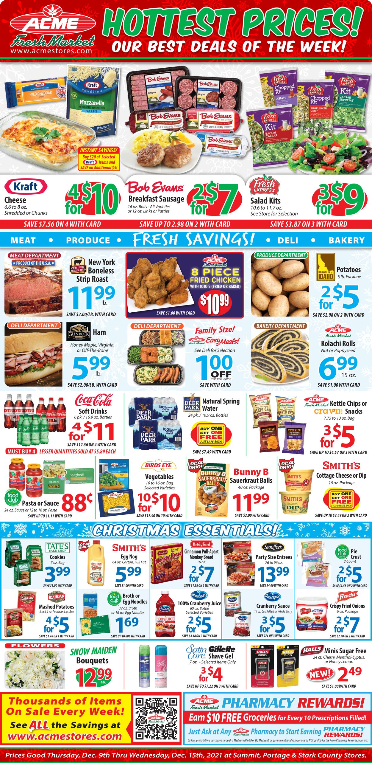 Acme Fresh Market Ad from 12/09/2021