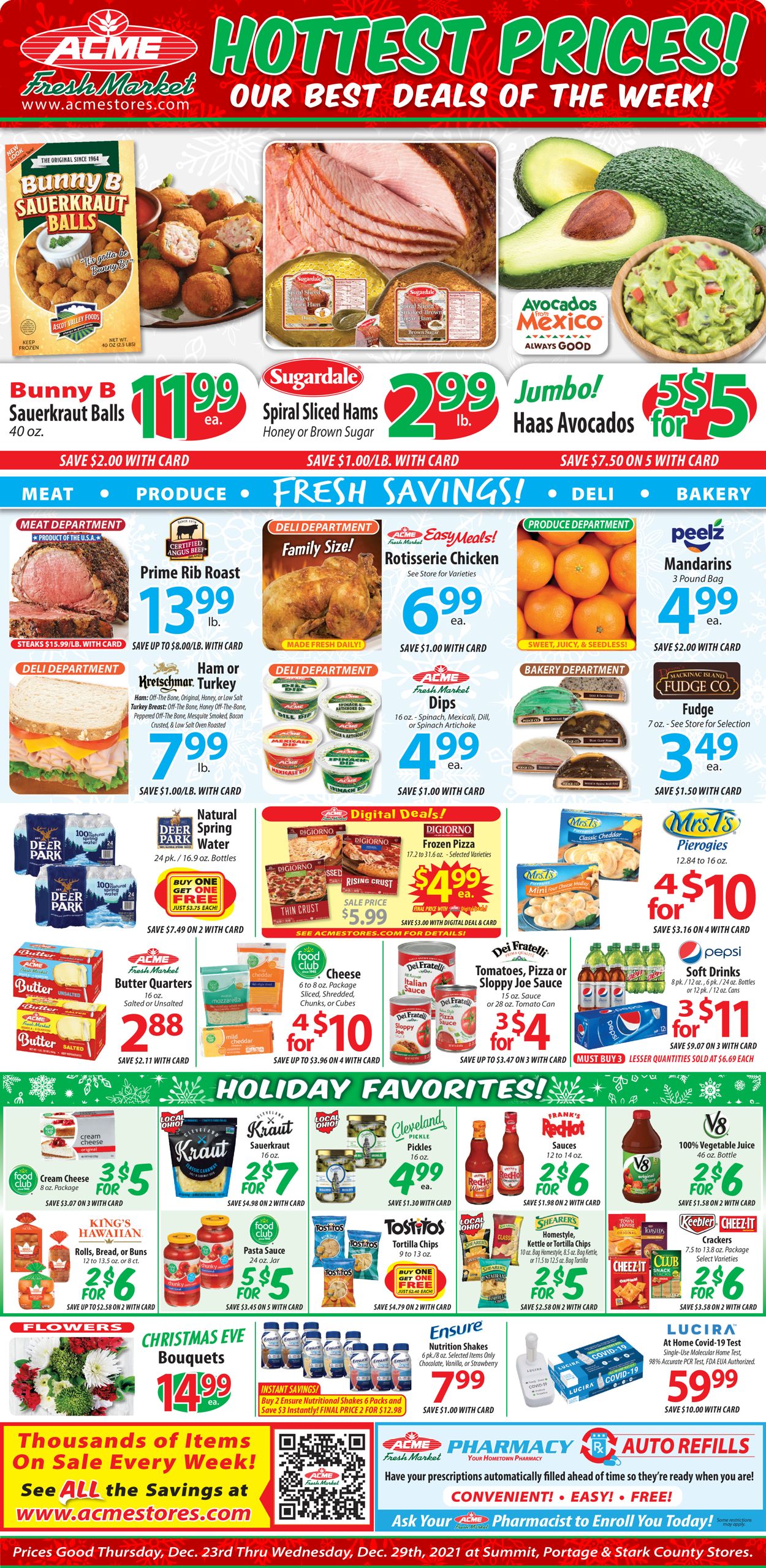 Acme Fresh Market Ad from 12/23/2021