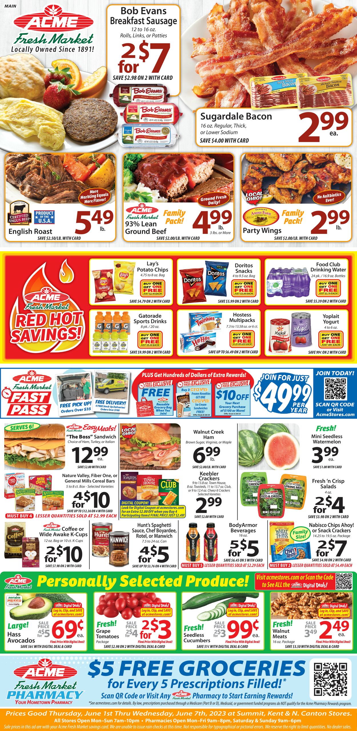 Acme Fresh Market Ad from 06/01/2023