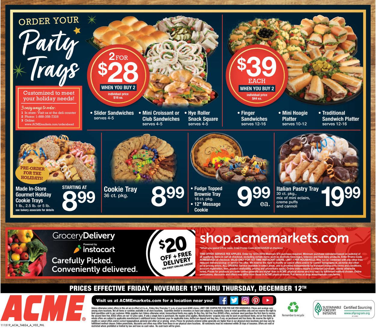 Acme Ad from 11/15/2019