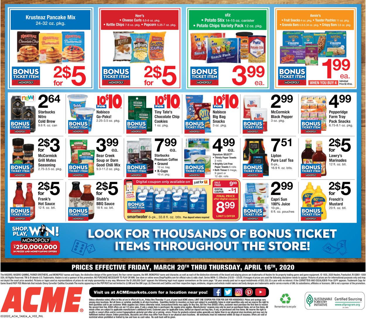 Acme Ad from 03/20/2020