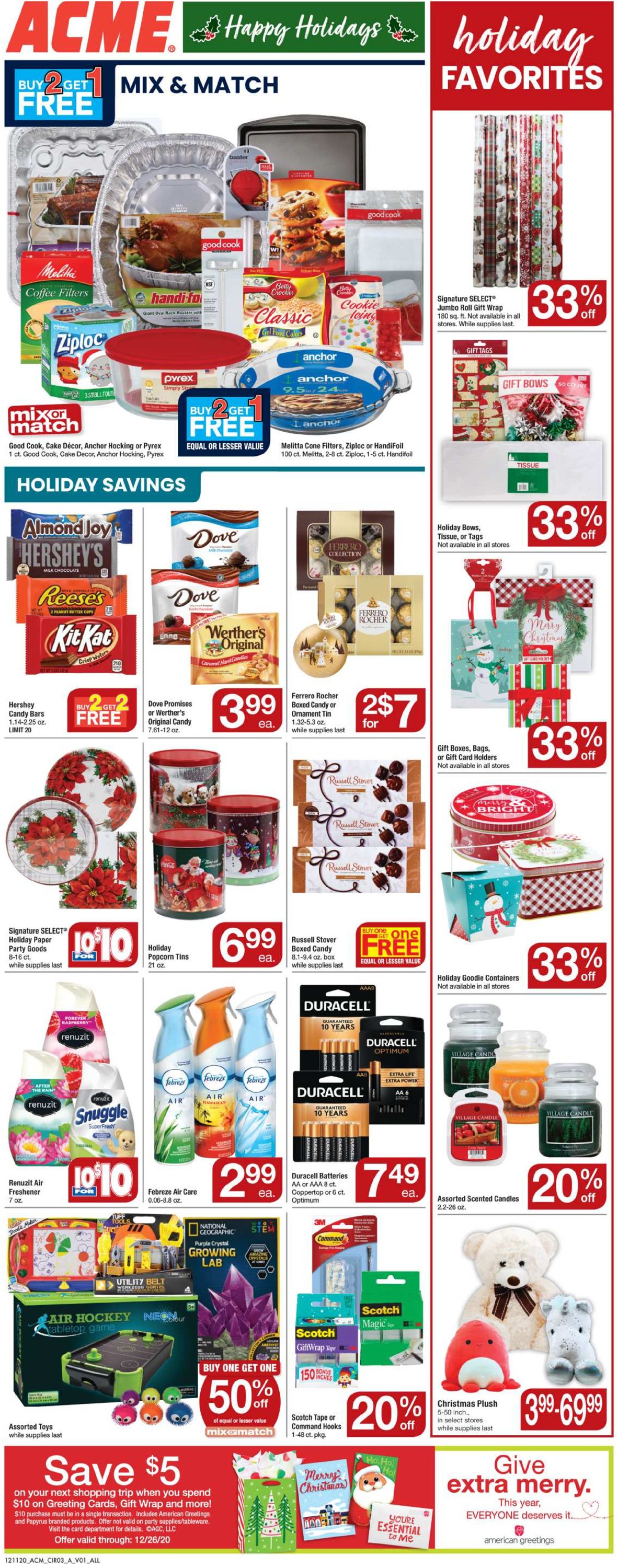 Acme Ad from 12/11/2020