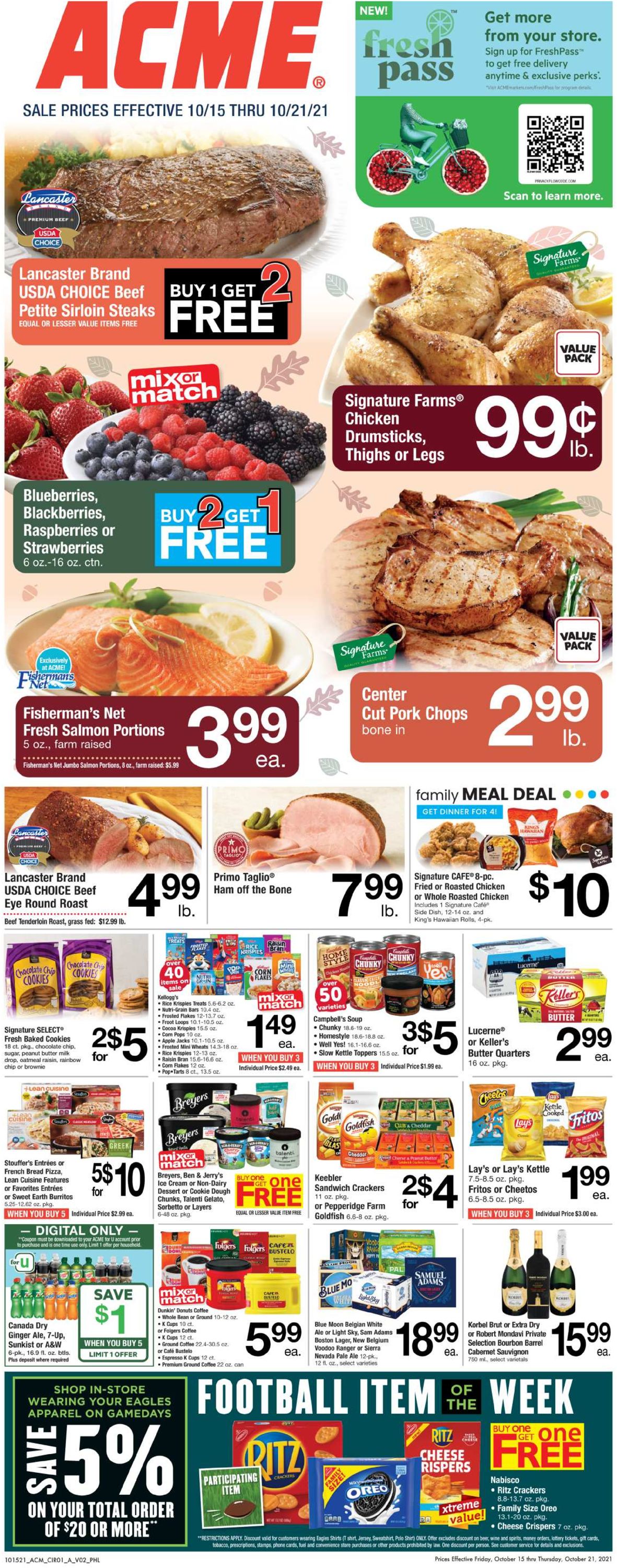 Acme Ad from 10/15/2021