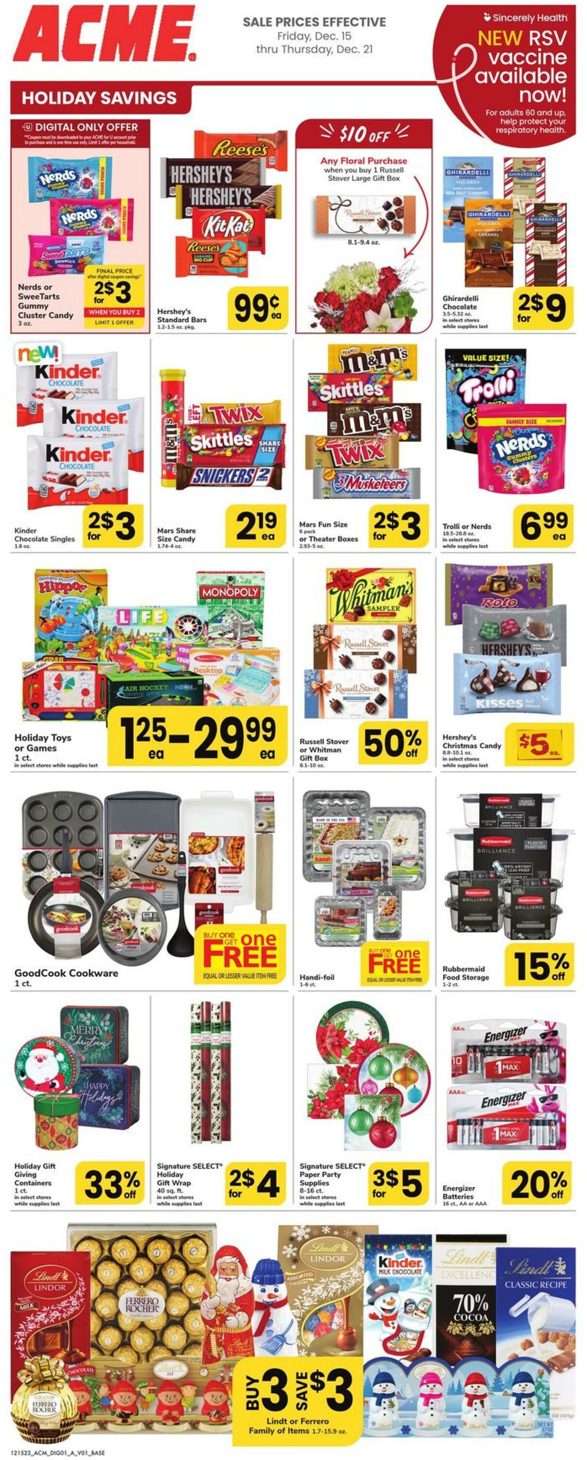 Acme Ad from 12/15/2023