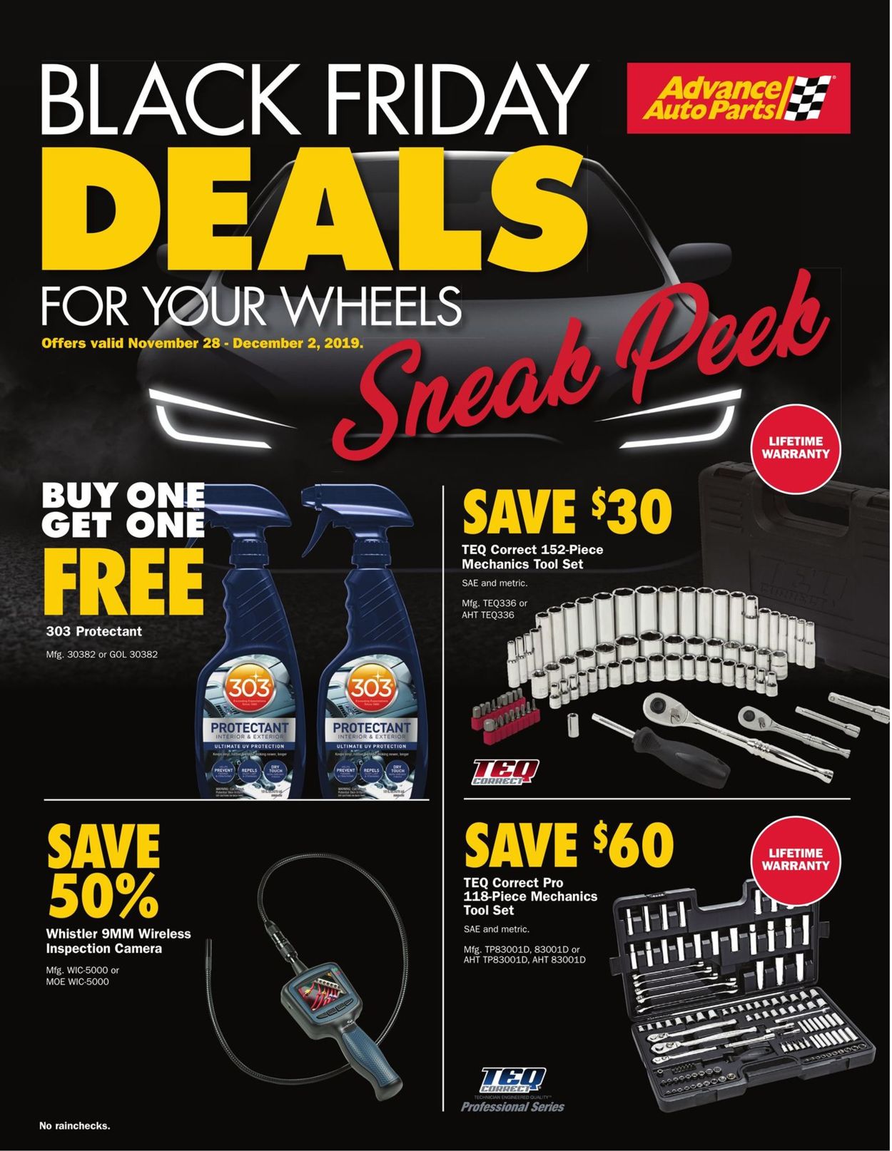 Advance Auto Parts Ad from 11/28/2019
