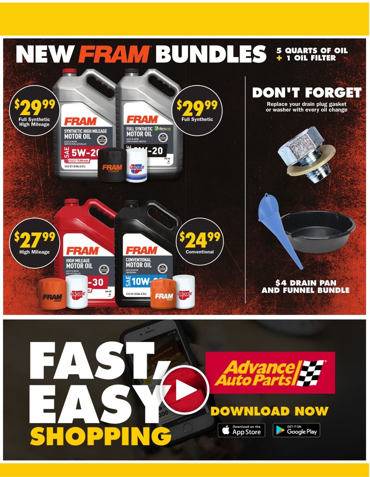 Advance Auto Parts Ad from 08/26/2021