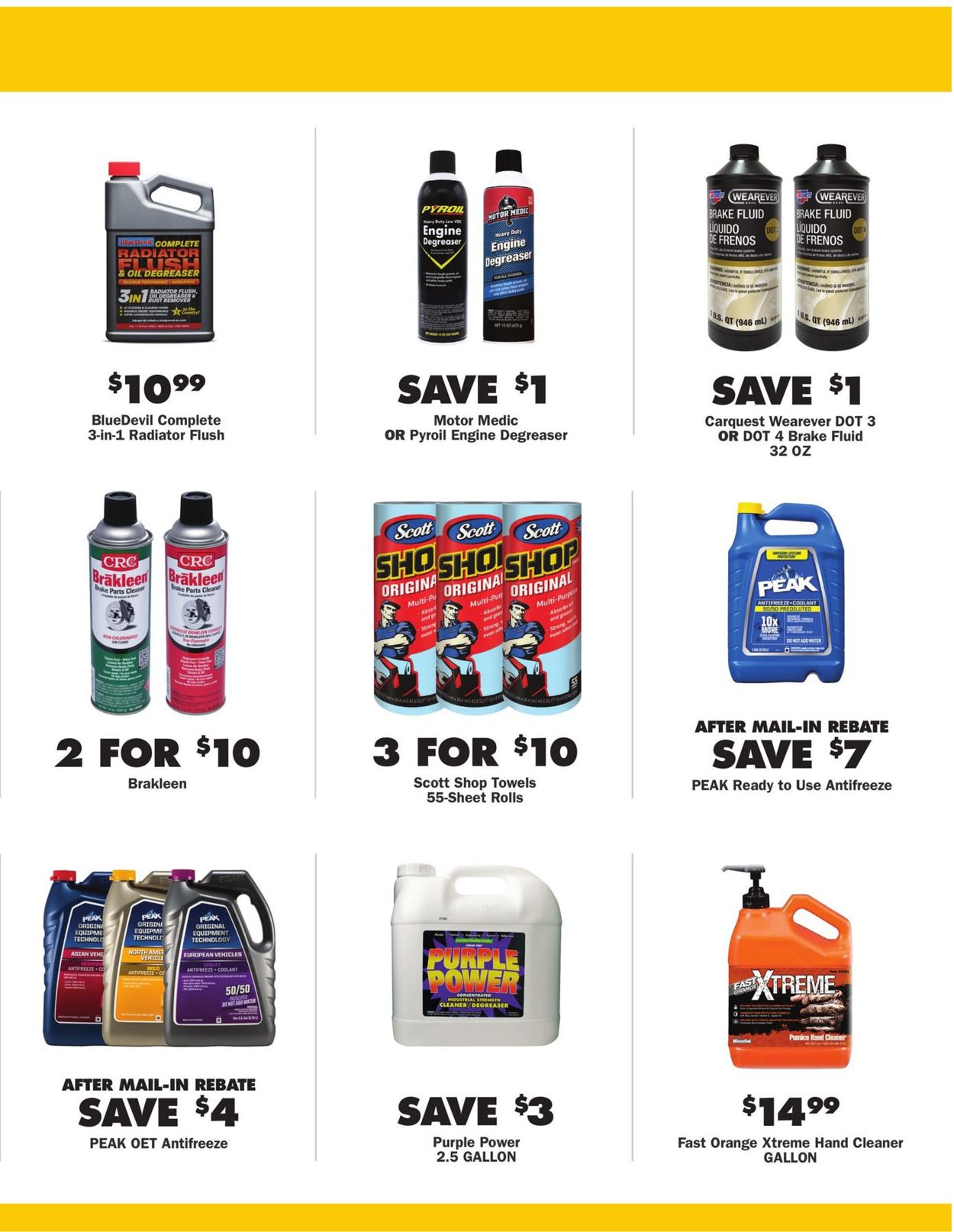 Advance Auto Parts Ad from 08/25/2022