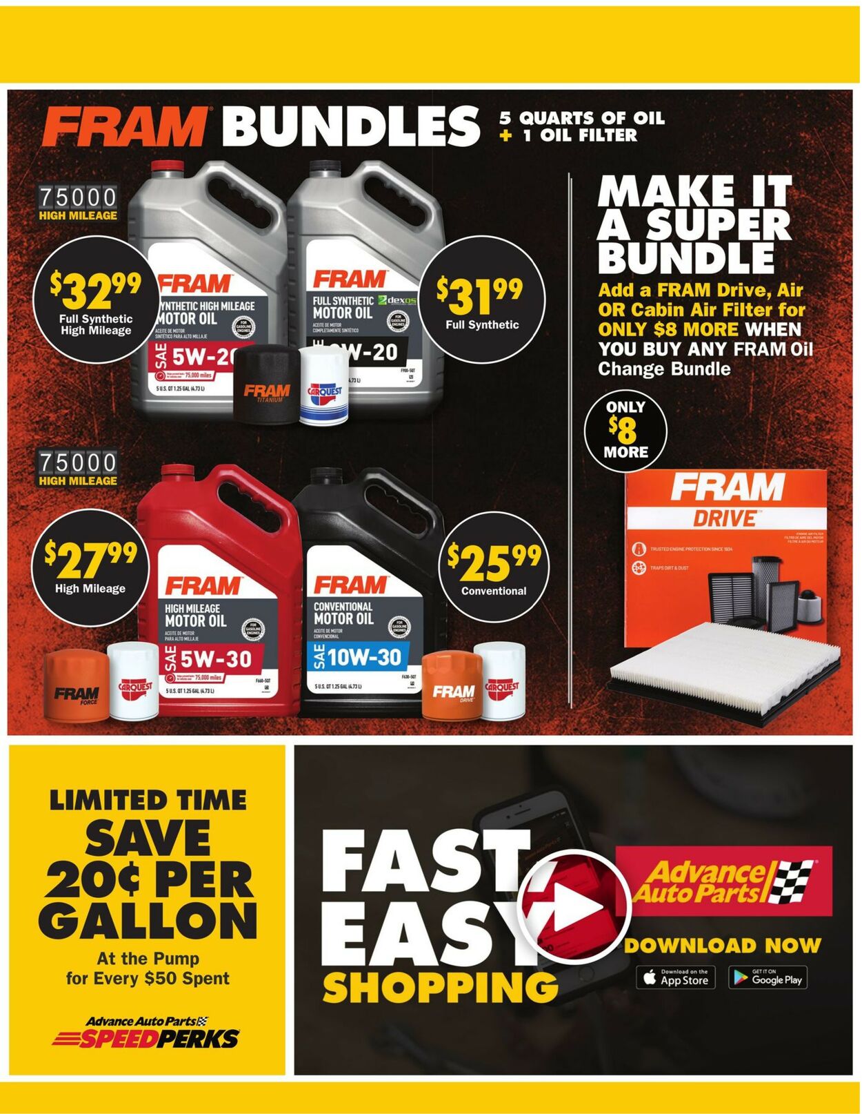 Advance Auto Parts Ad from 08/25/2022