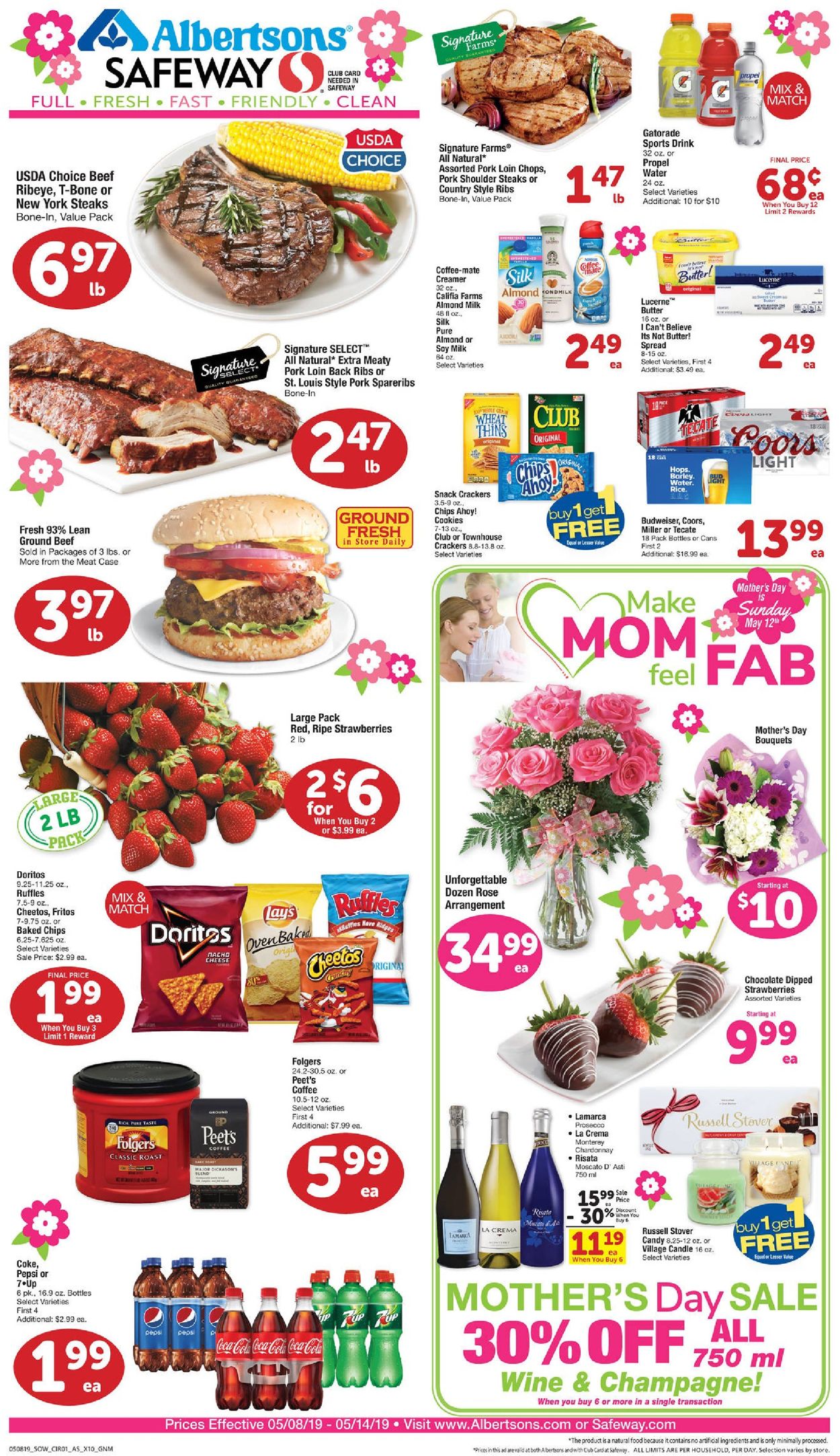 Albertsons Ad from 05/08/2019