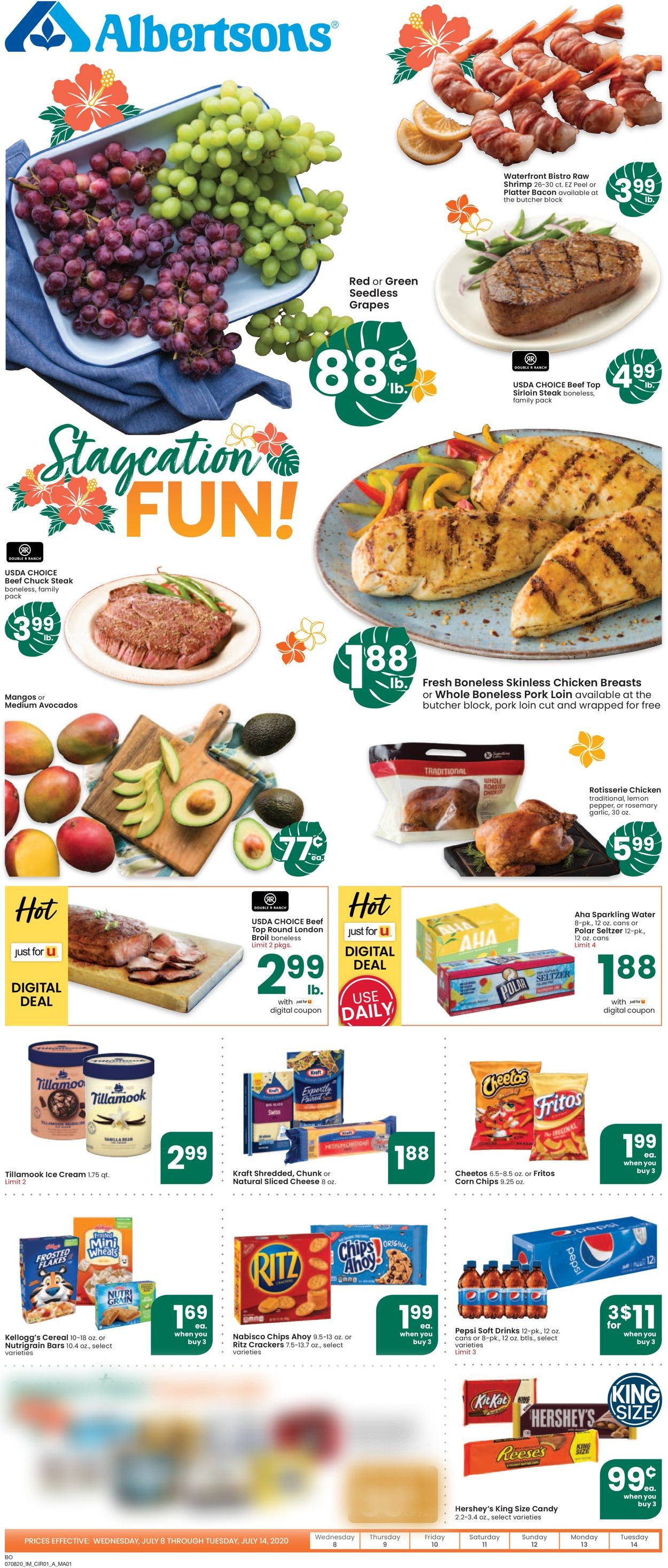 Albertsons Ad from 07/08/2020
