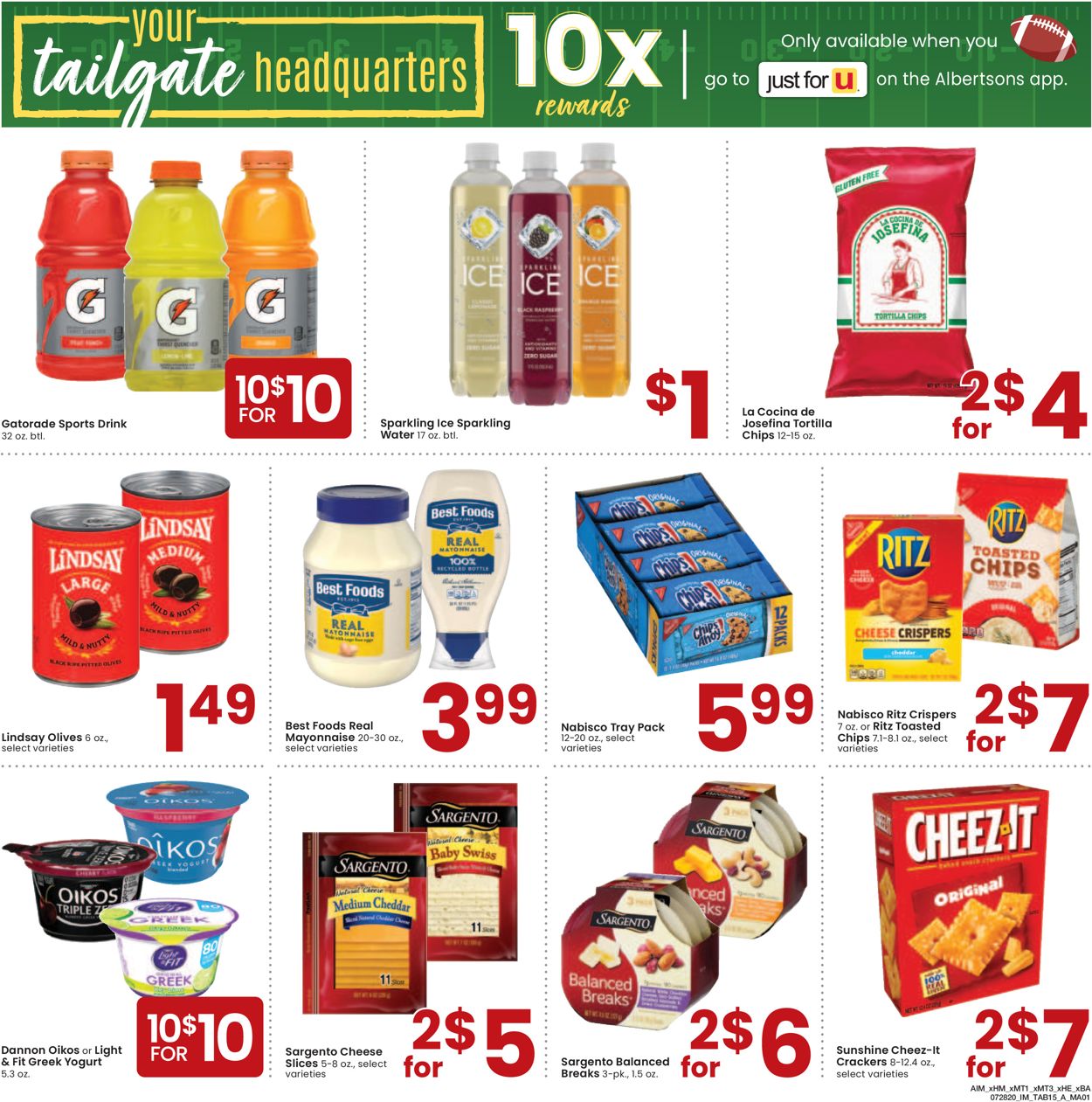 Albertsons Ad from 07/28/2020