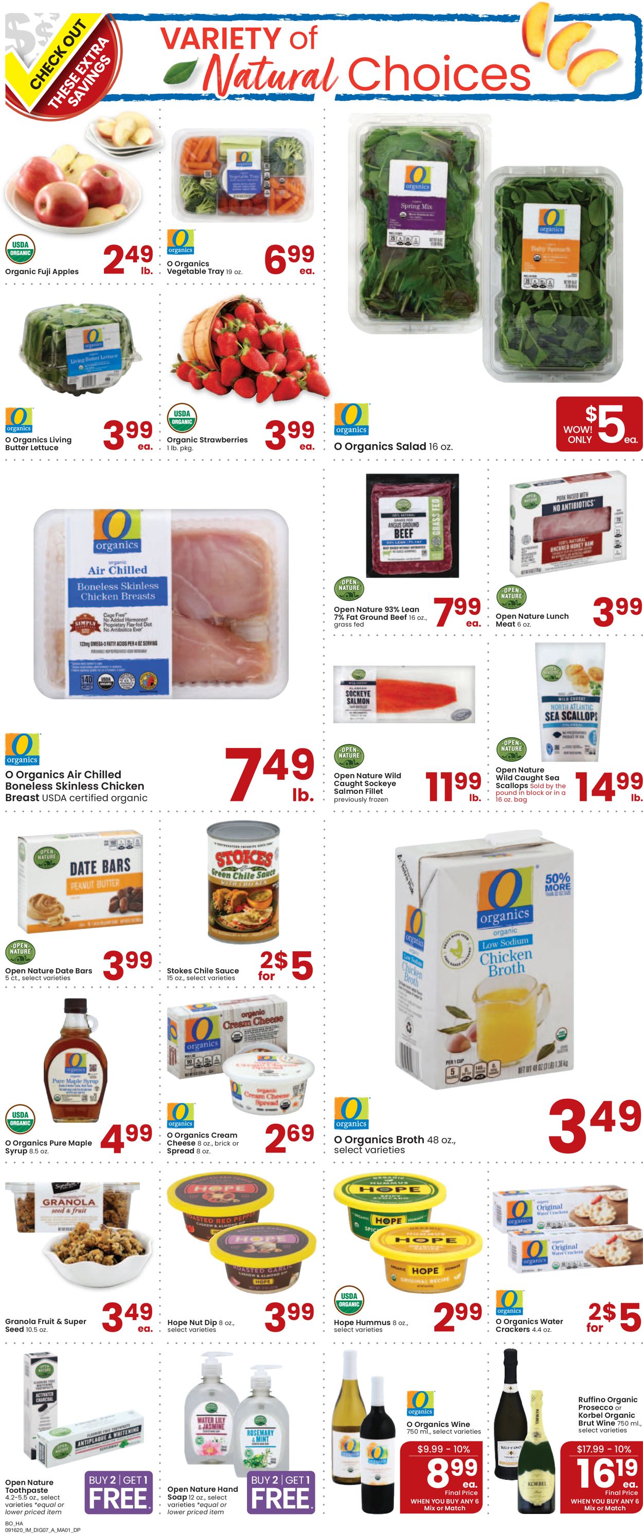 Albertsons Ad from 09/16/2020
