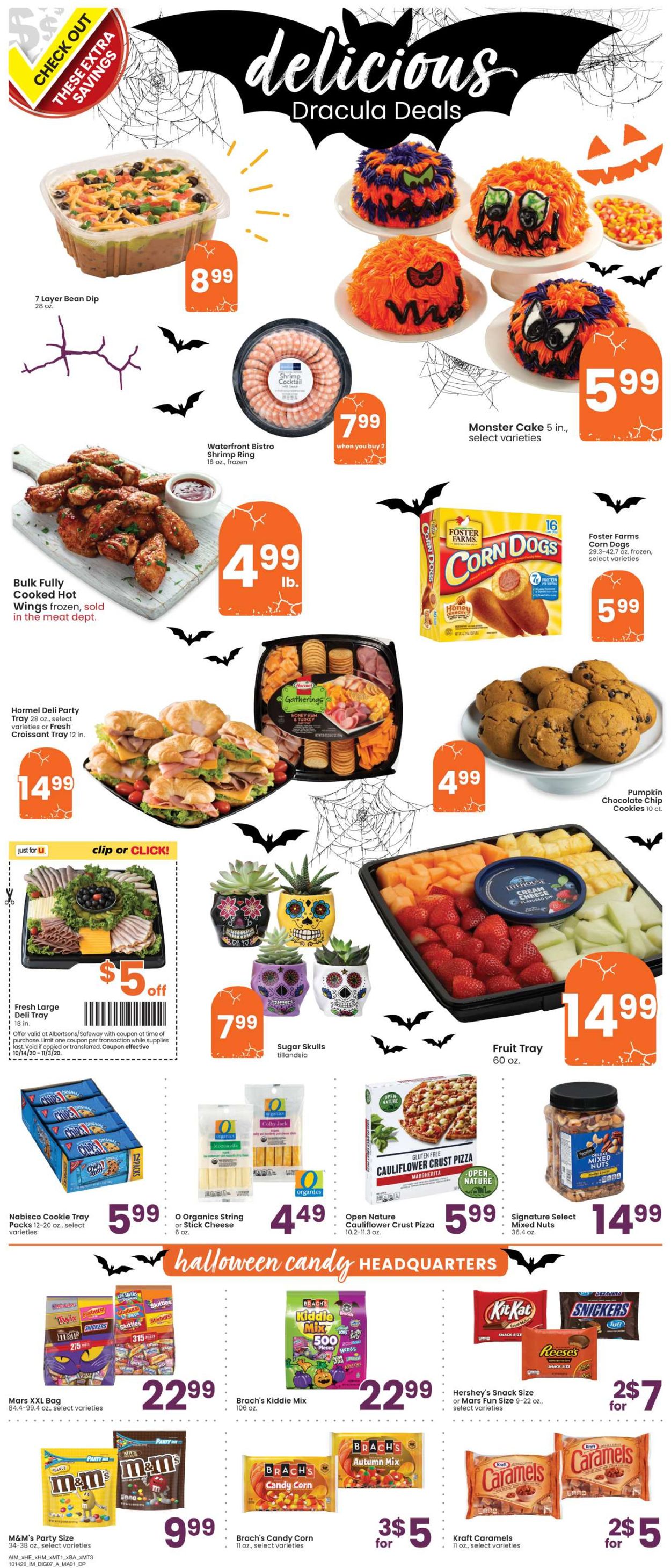 Albertsons Ad from 10/14/2020