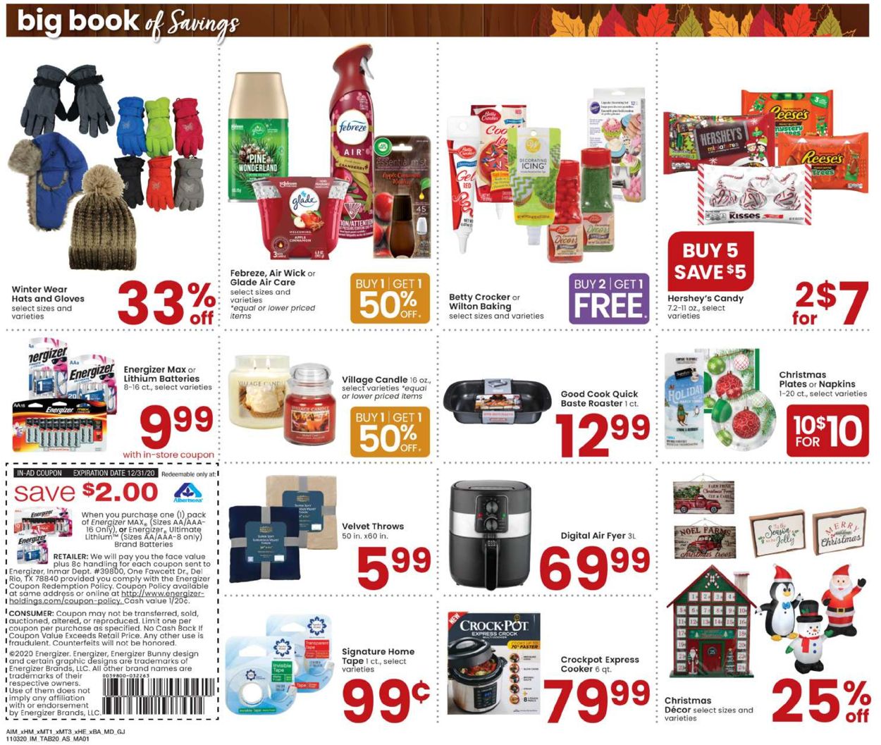 Albertsons Ad from 11/03/2020