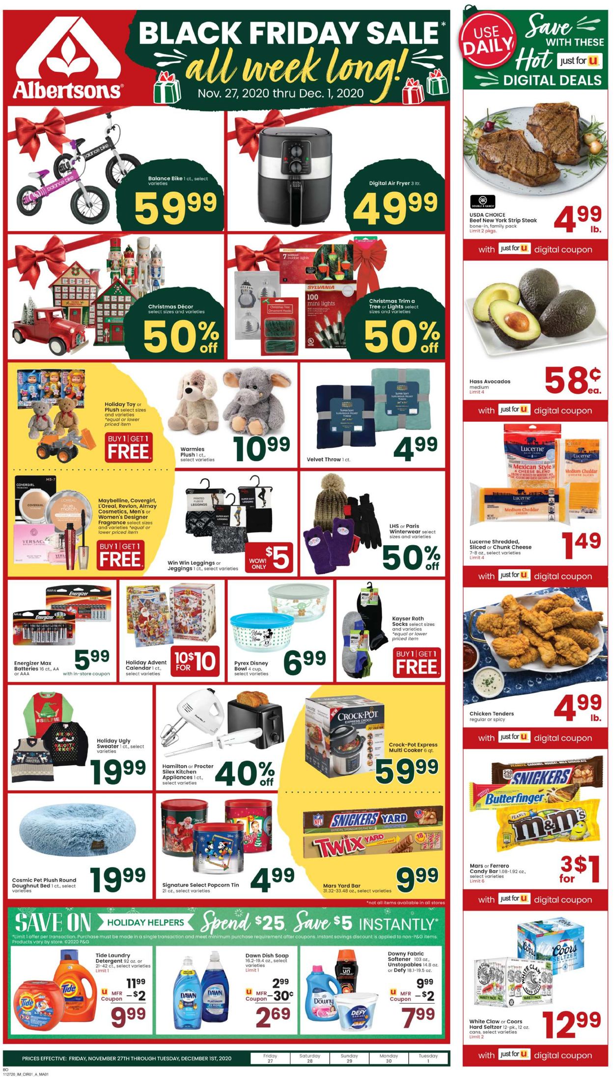 Albertsons Ad from 11/27/2020