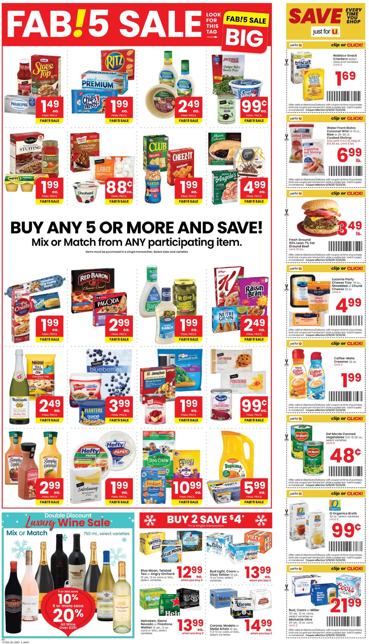Albertsons Ad from 12/16/2020