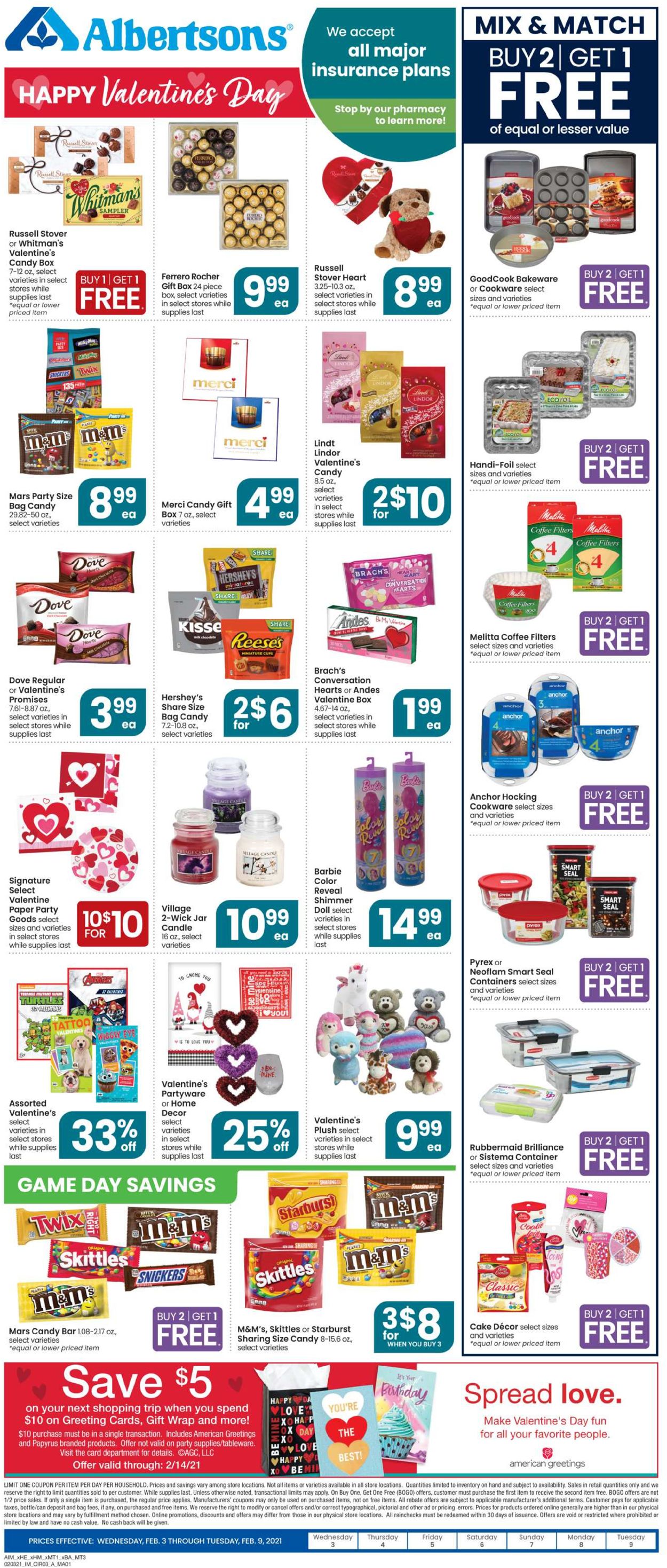 Albertsons Ad from 02/03/2021