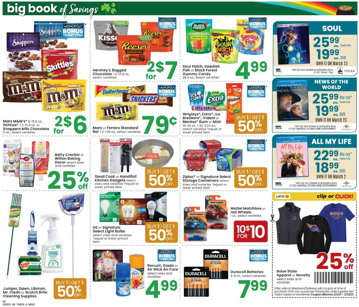 Albertsons Ad from 03/02/2021