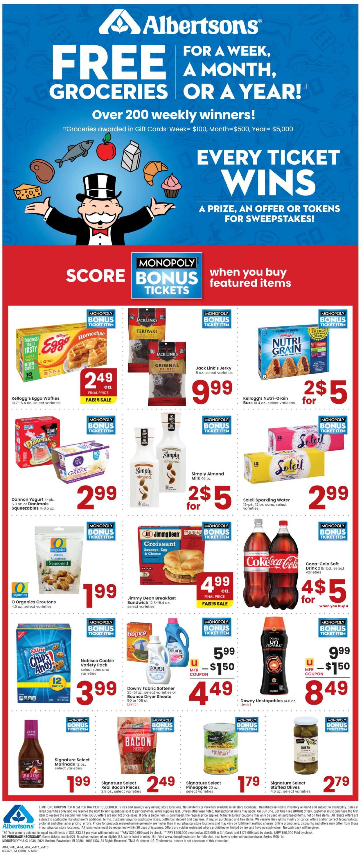 Albertsons Ad from 03/03/2021