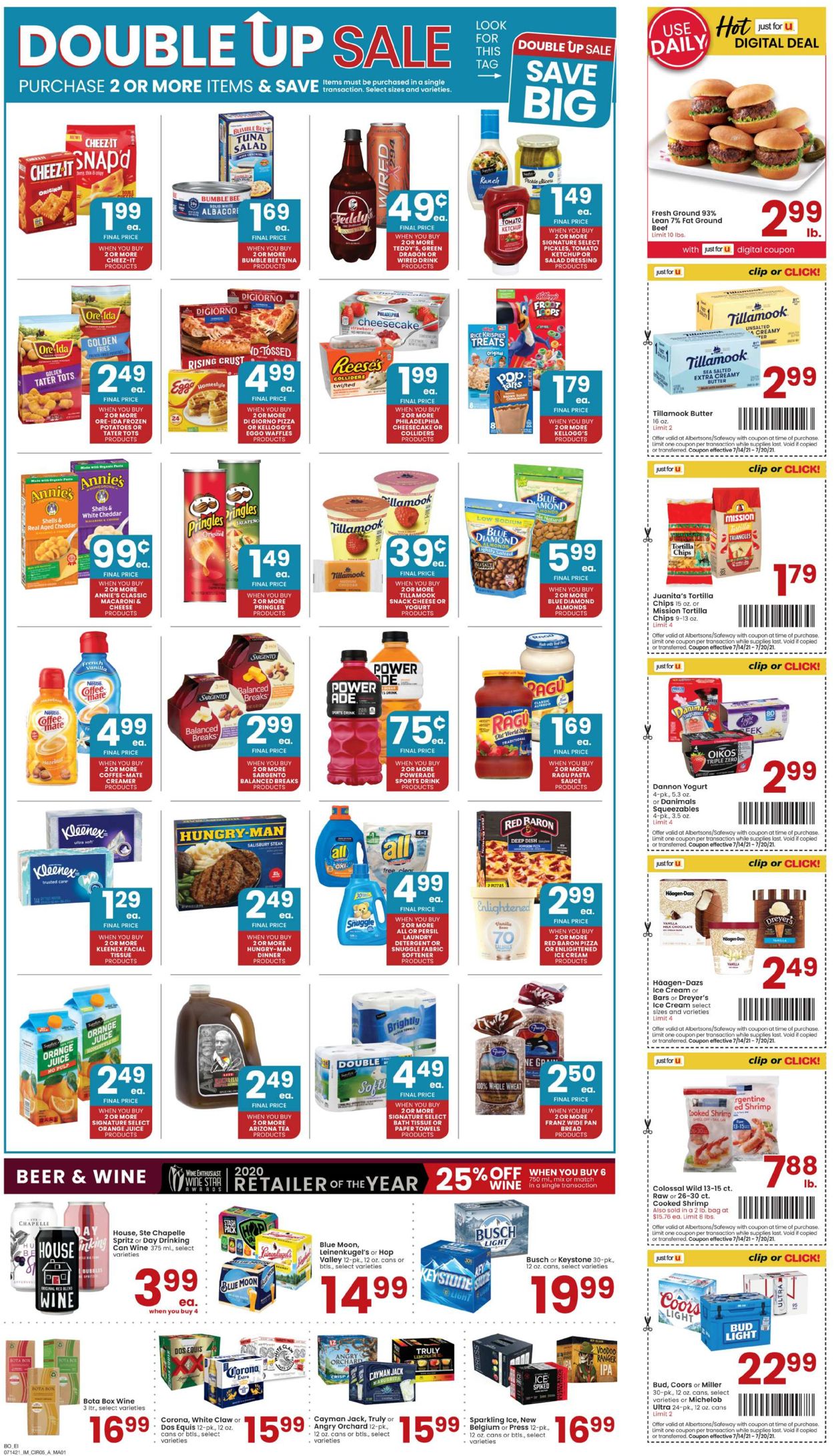 Albertsons Ad from 07/14/2021