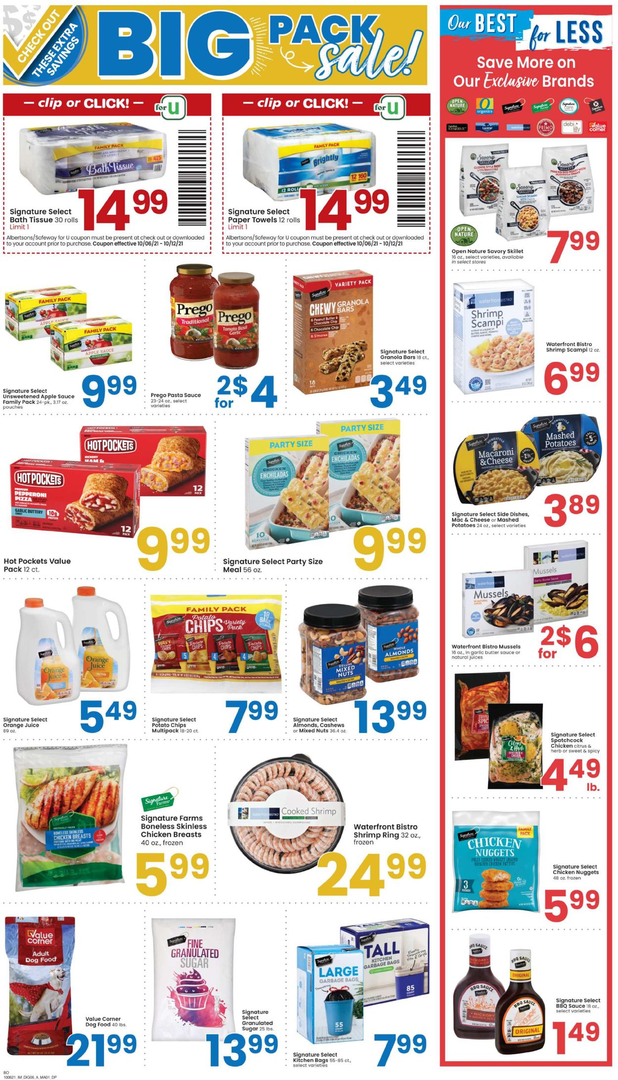 Albertsons Ad from 10/06/2021