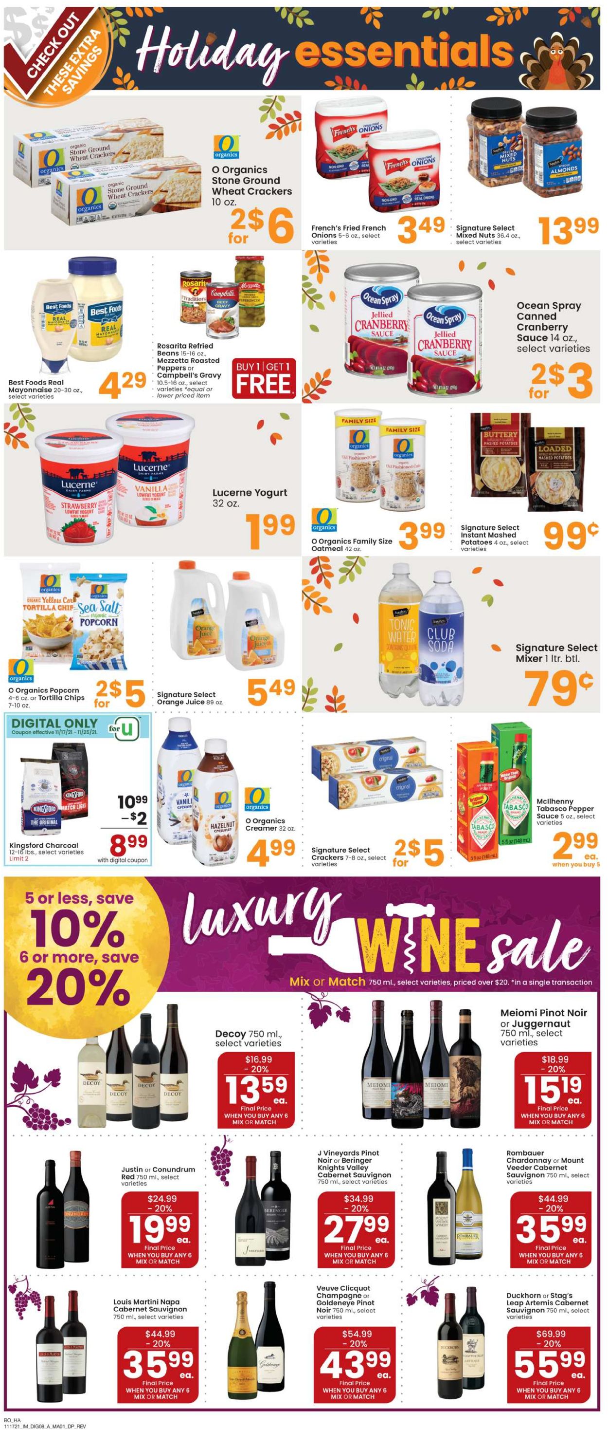 Albertsons Ad from 11/17/2021
