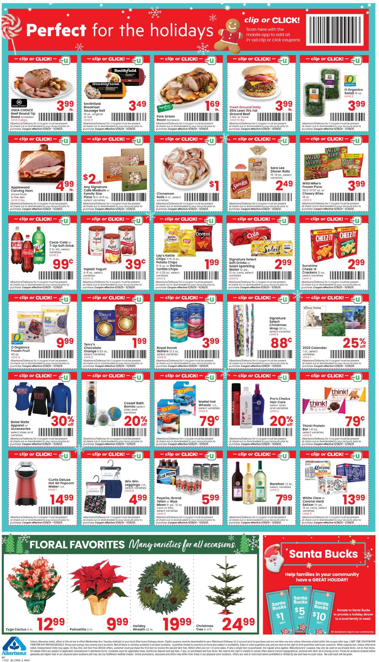 Albertsons Ad from 11/26/2021