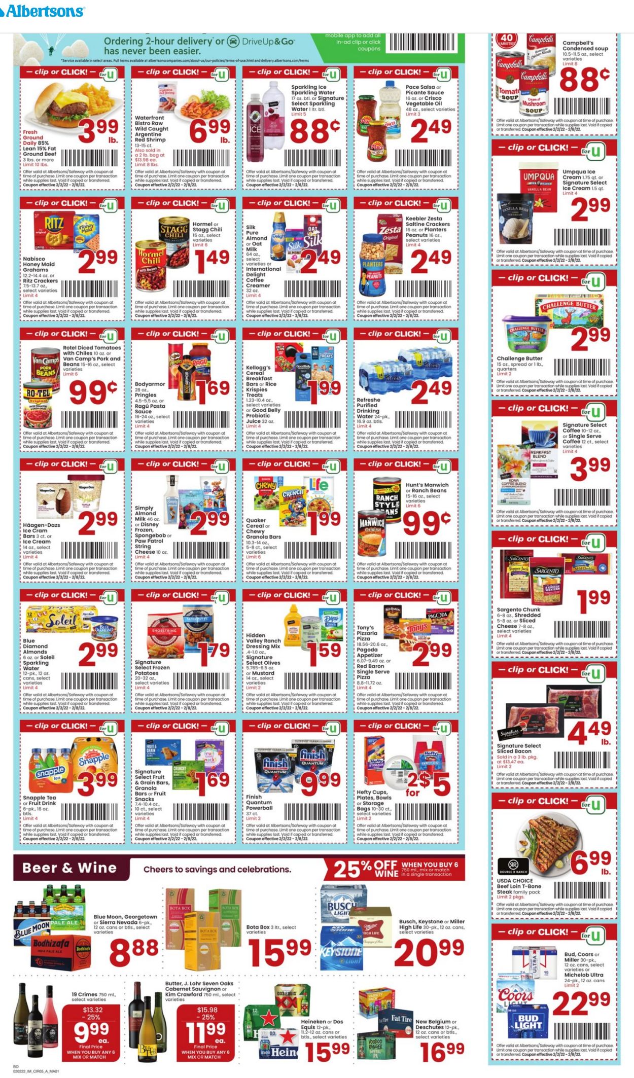 Albertsons Ad from 02/02/2022