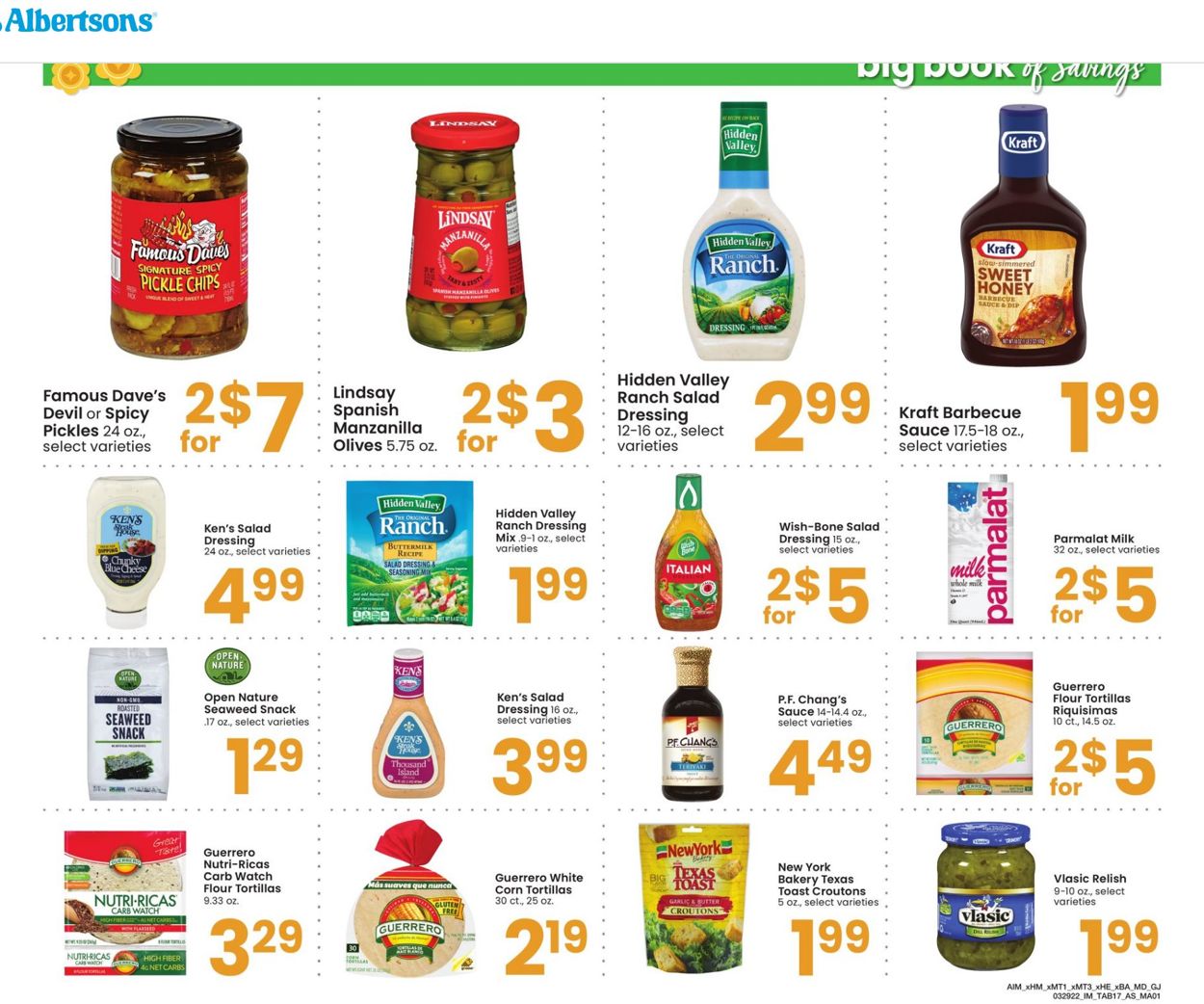 Albertsons Ad from 03/29/2022