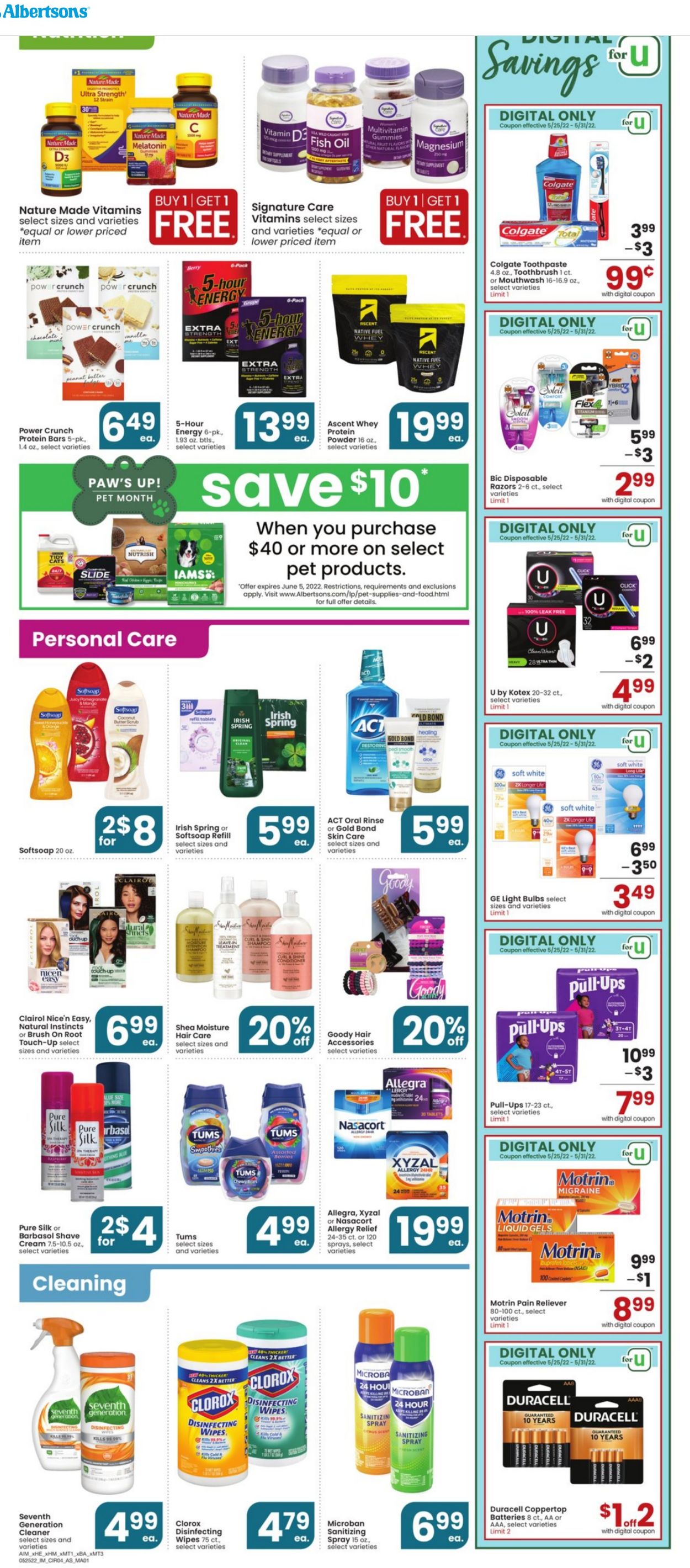Albertsons Ad from 05/25/2022