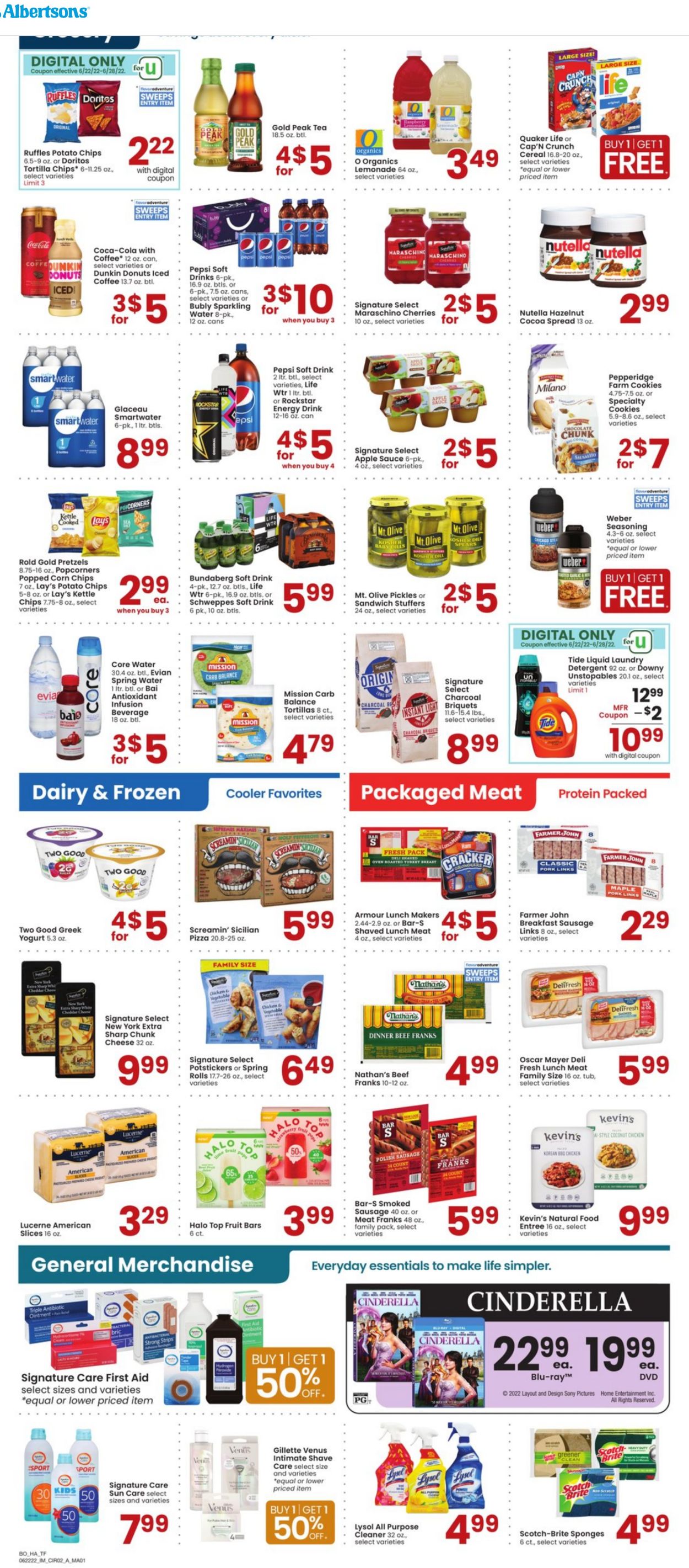 Albertsons Ad from 06/22/2022
