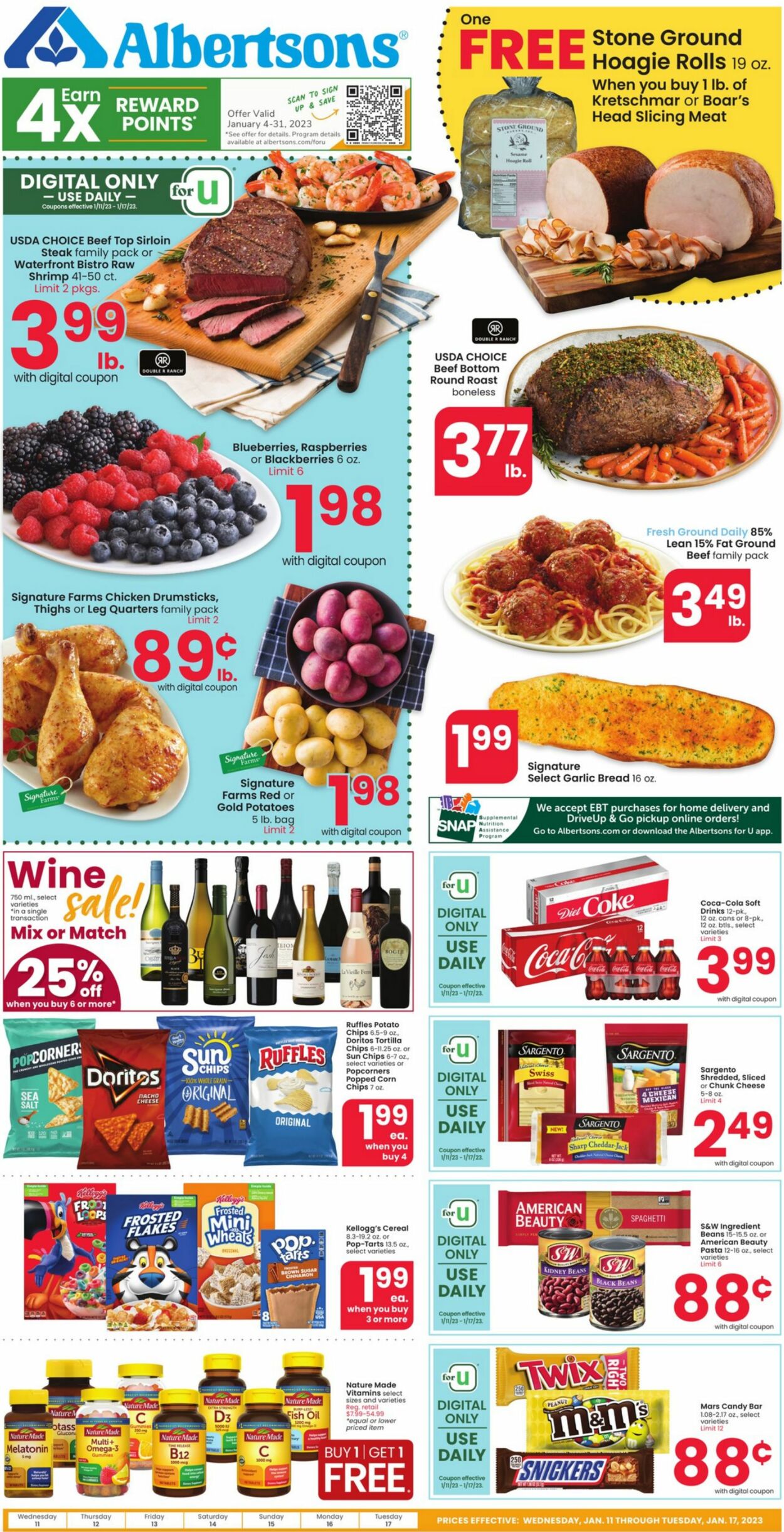 Albertsons Ad from 01/11/2023