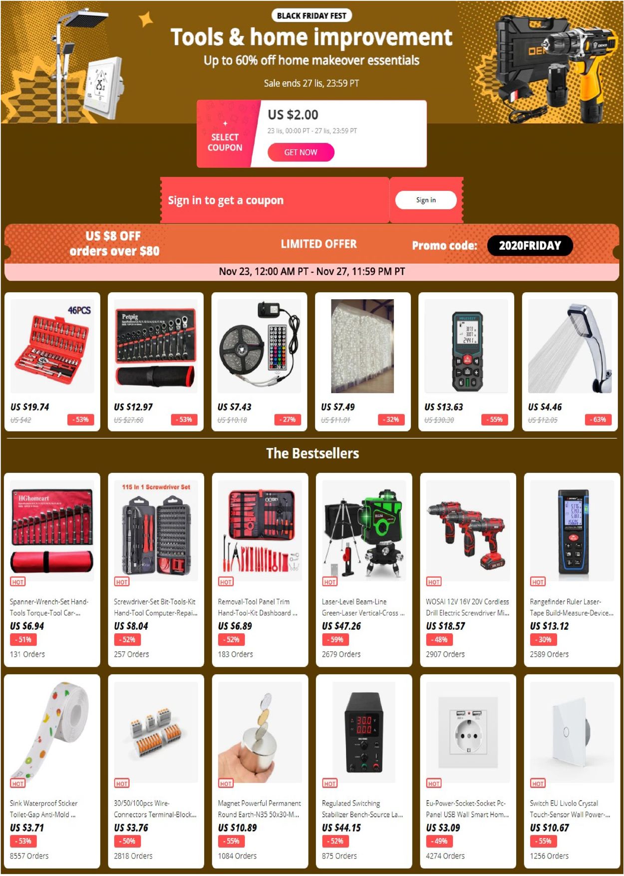 AliExpress Ad from 11/25/2020