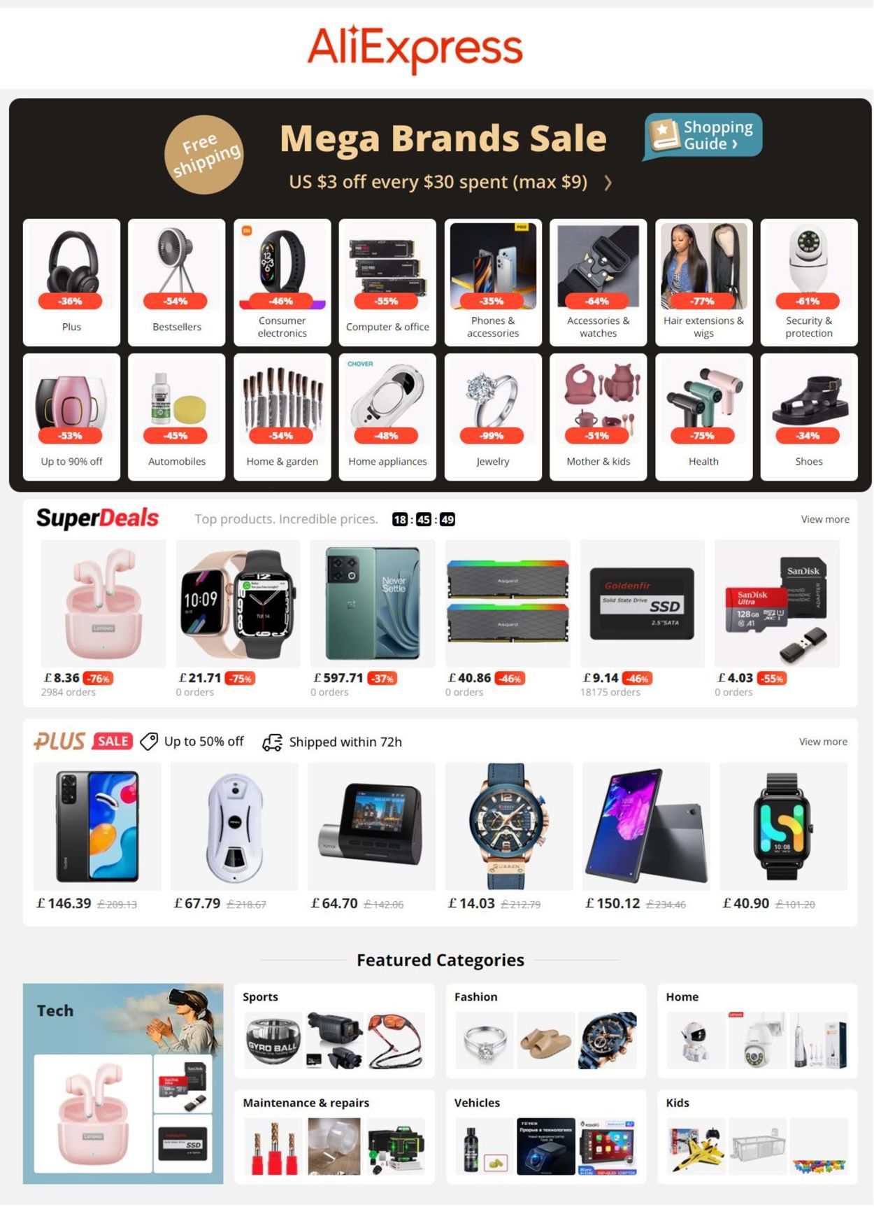 AliExpress Ad from 08/25/2022