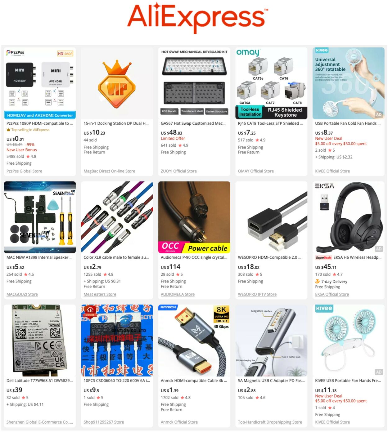AliExpress Ad from 09/20/2022