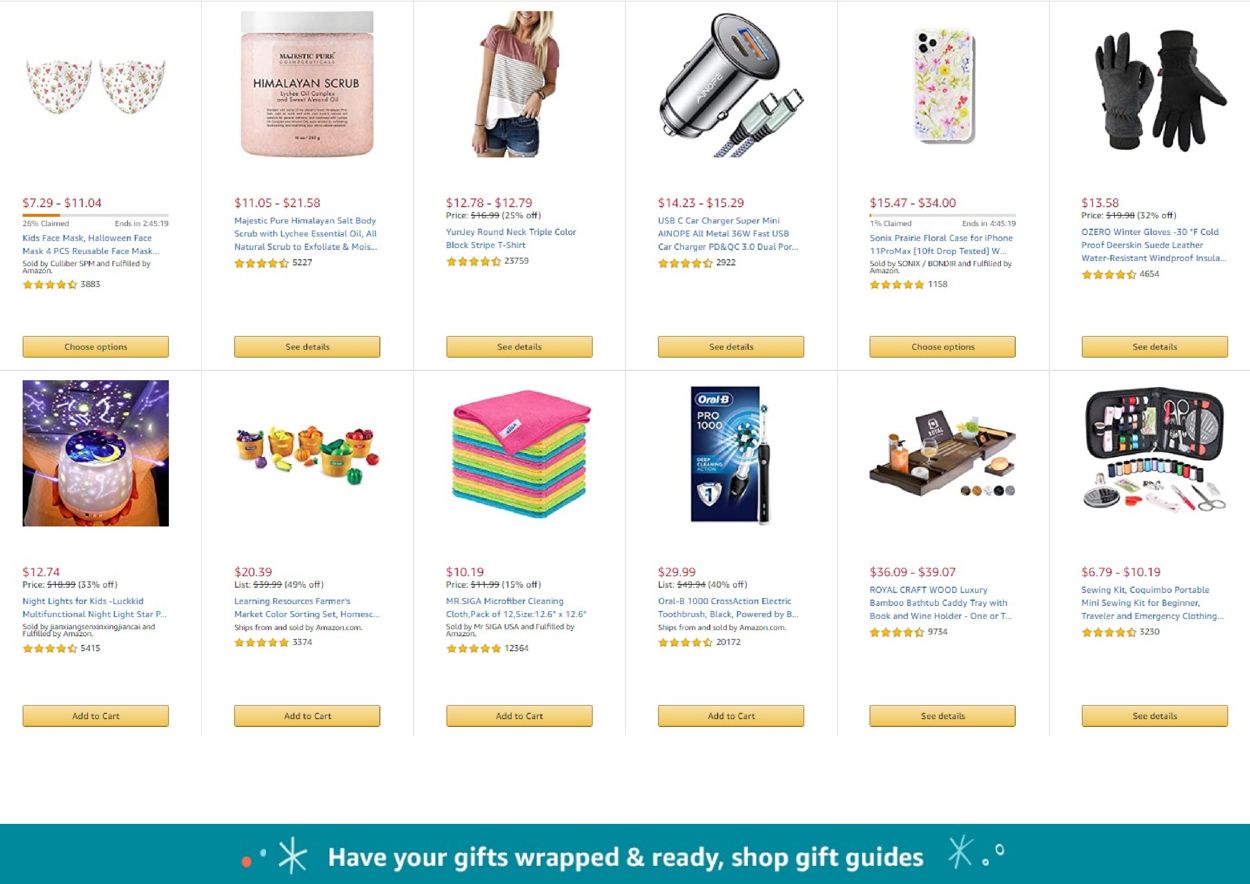Amazon Ad from 11/21/2020