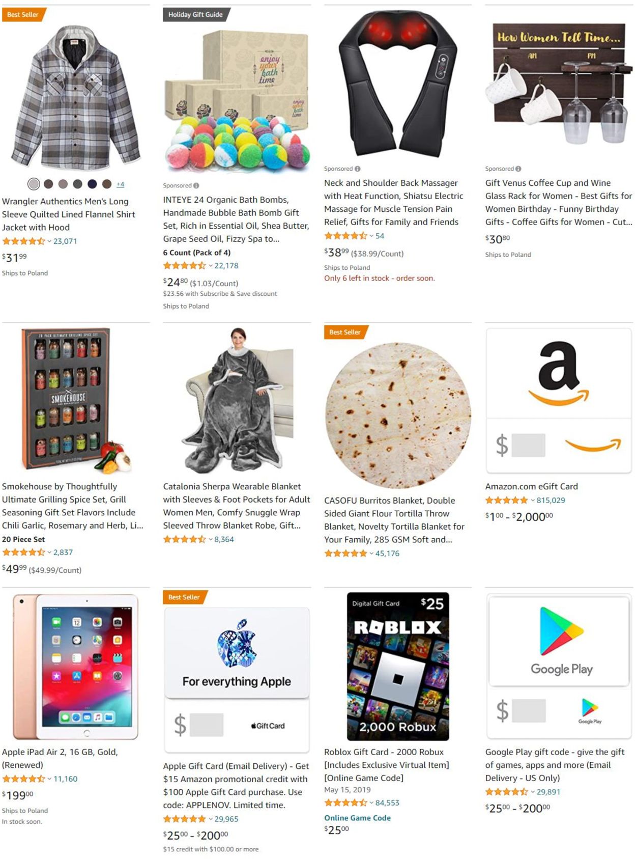 Amazon Ad from 11/30/2021